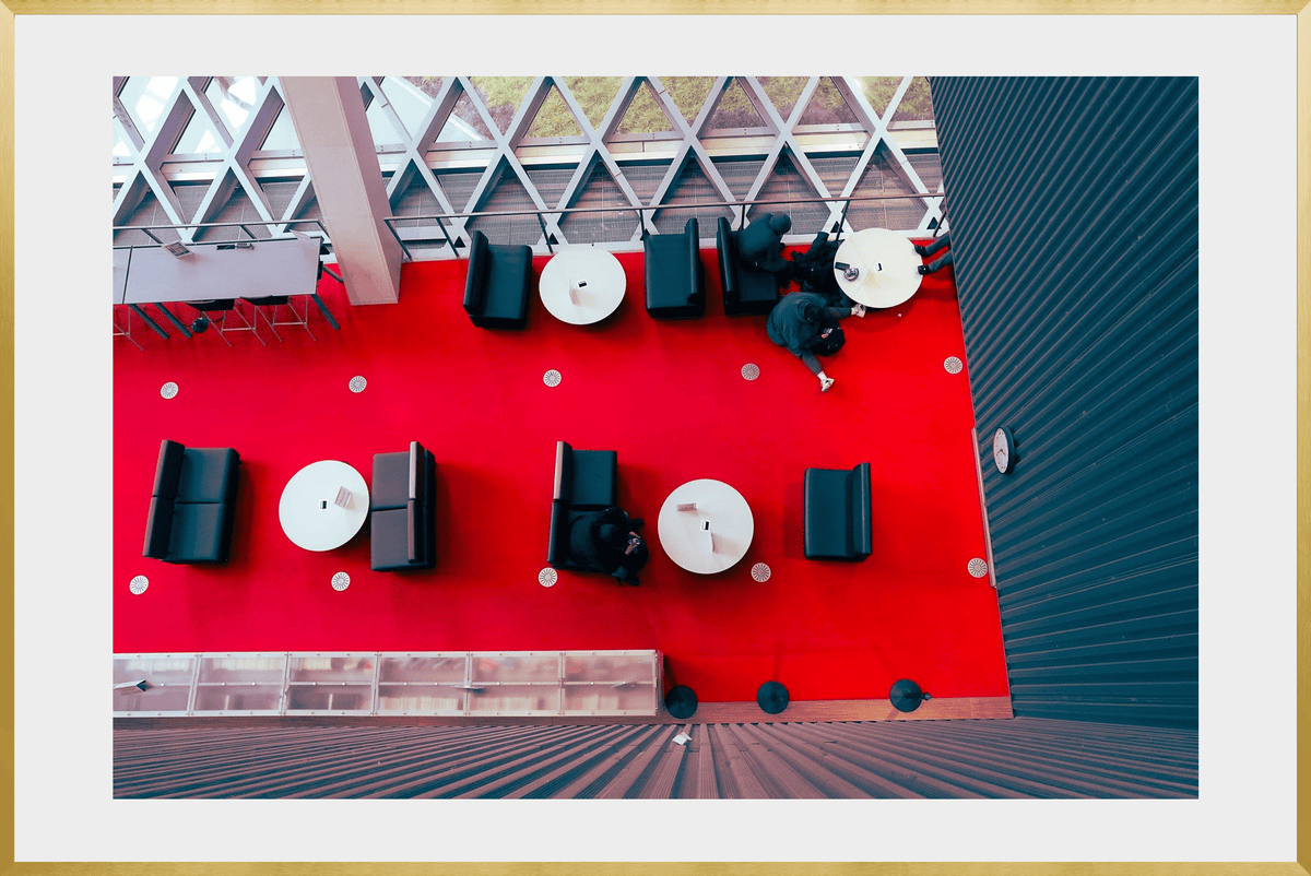 DATU 00_23 photographic print shown in a Gold Premium Metal frame with a white mat.