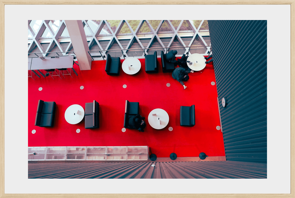 DATU 00_23 photographic print shown in a Natural Premium Oak frame with a white mat.