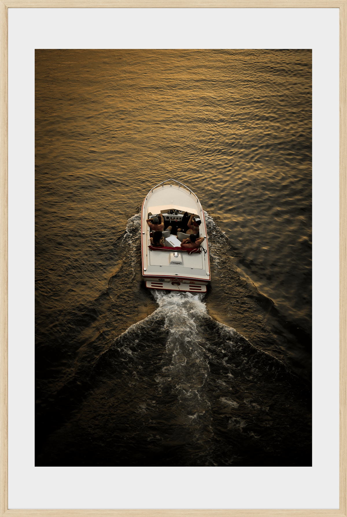 DATU 00_24 photographic print shown in a Natural Premium Oak frame with a white mat.