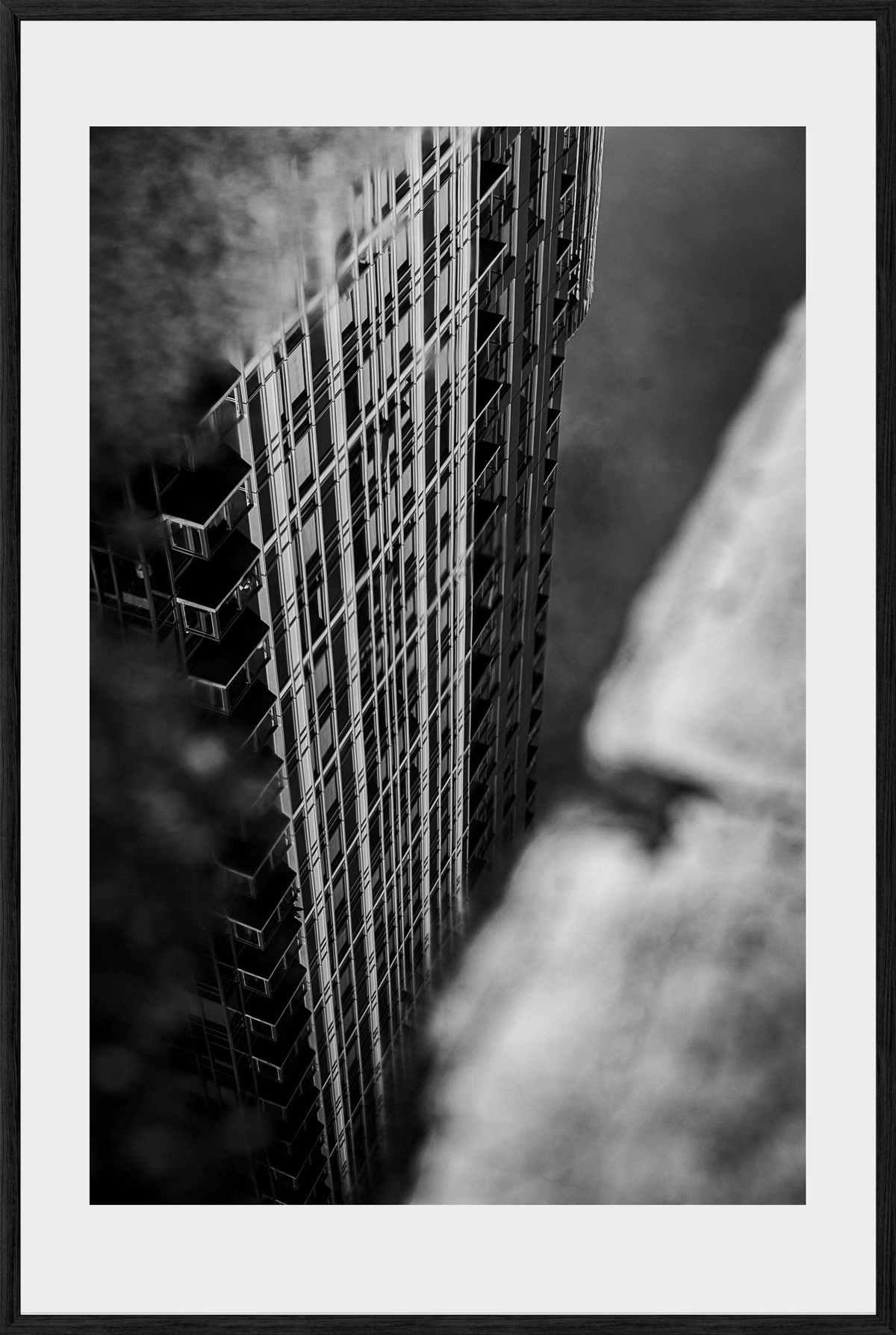 DATU 00_27 photographic print shown in a Black Premium Oak frame with a white mat.