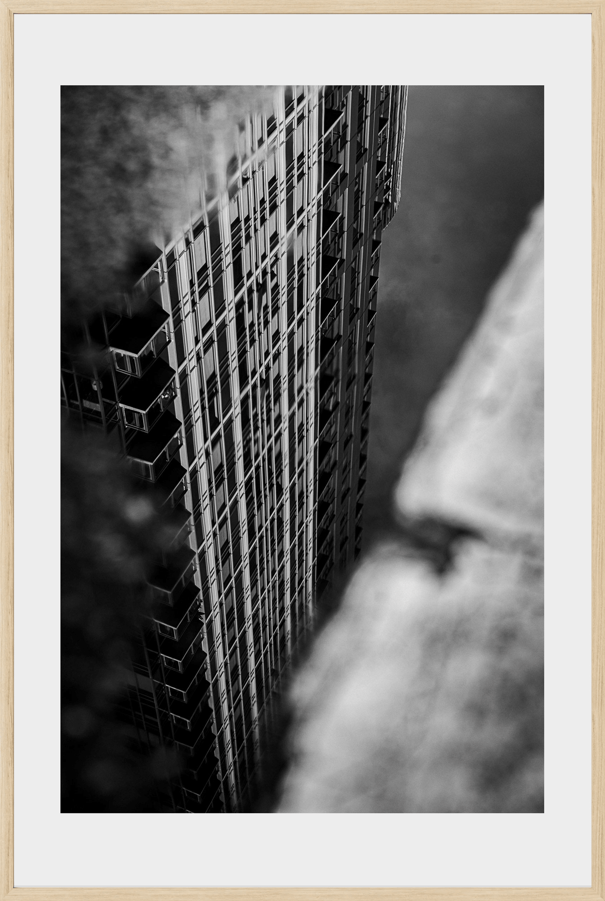 DATU 00_27 photographic print shown in a Natural Premium Oak frame with a white mat.