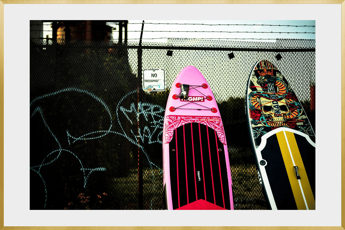 DATU 00_28 photographic print shown in a Gold Premium Metal frame with a white mat.