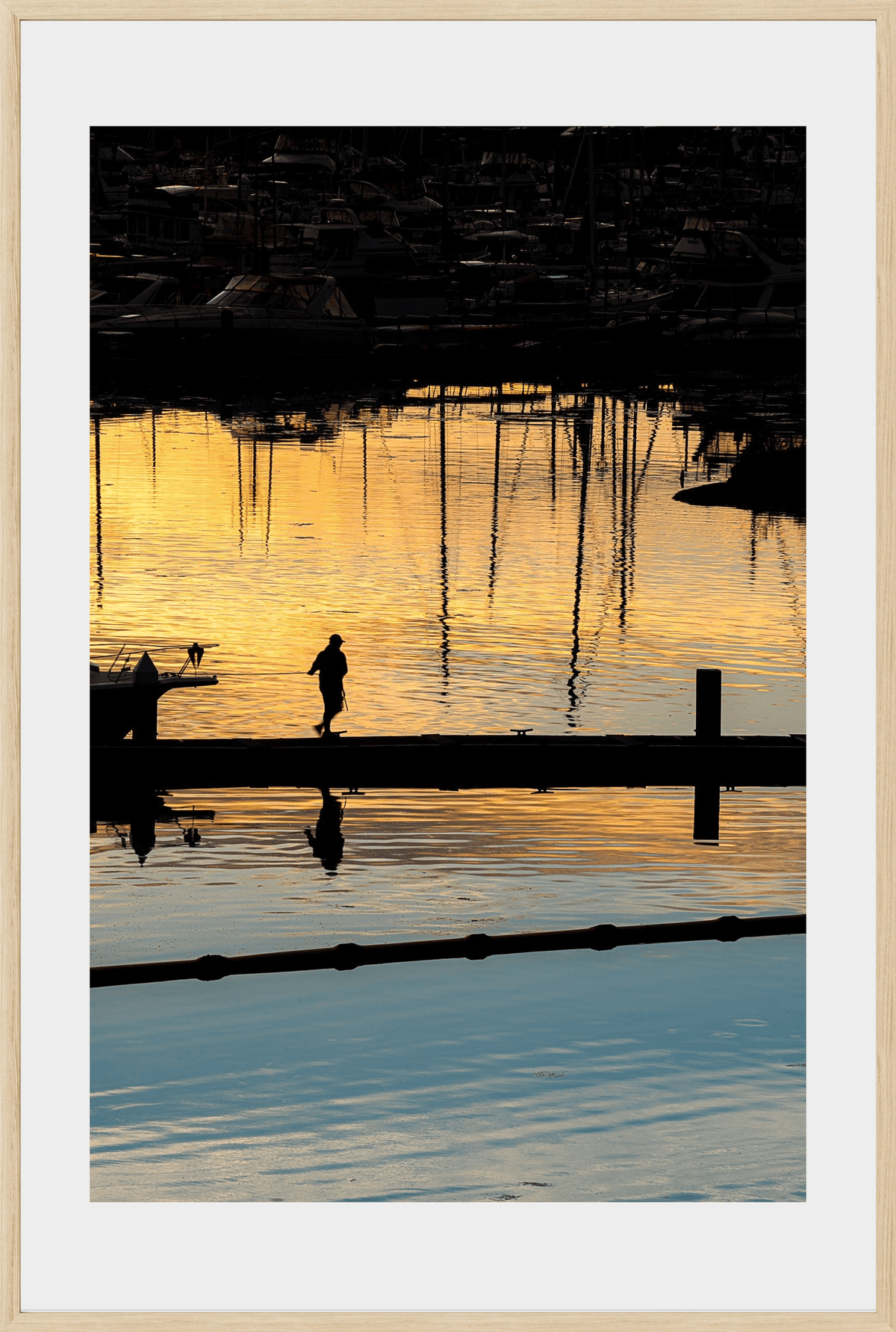 DATU 00_30 photographic print shown in a Natural Premium Oak frame with a white mat.