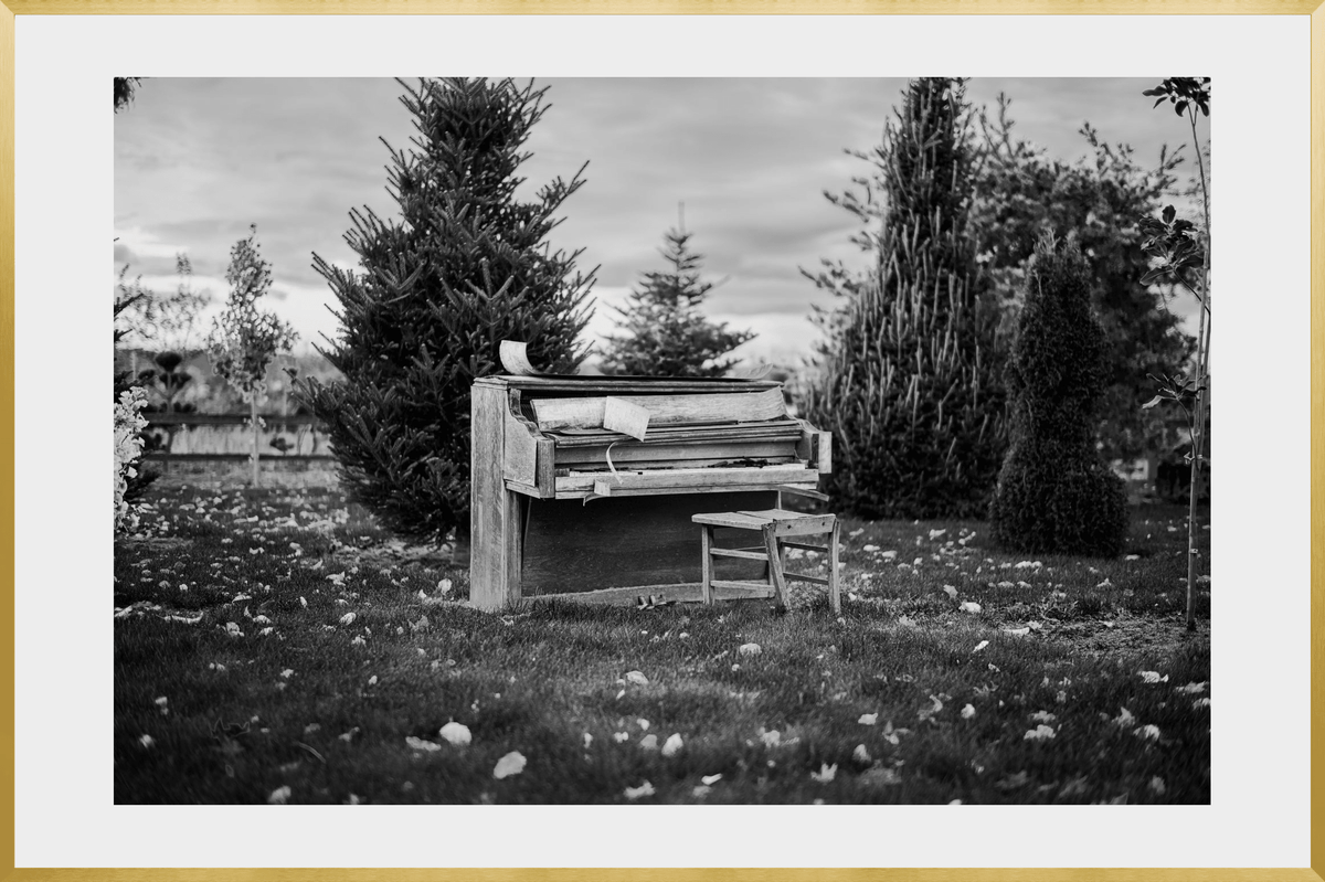 DATU 00_32 photographic print shown in a Gold Premium Metal frame with a white mat.