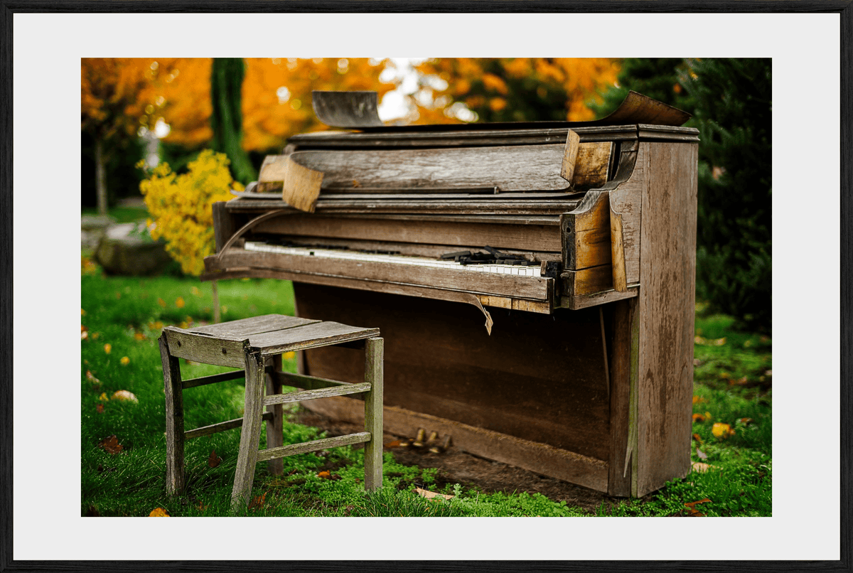 DATU 00_33 photographic print shown in a Black Premium Oak frame with a white mat.