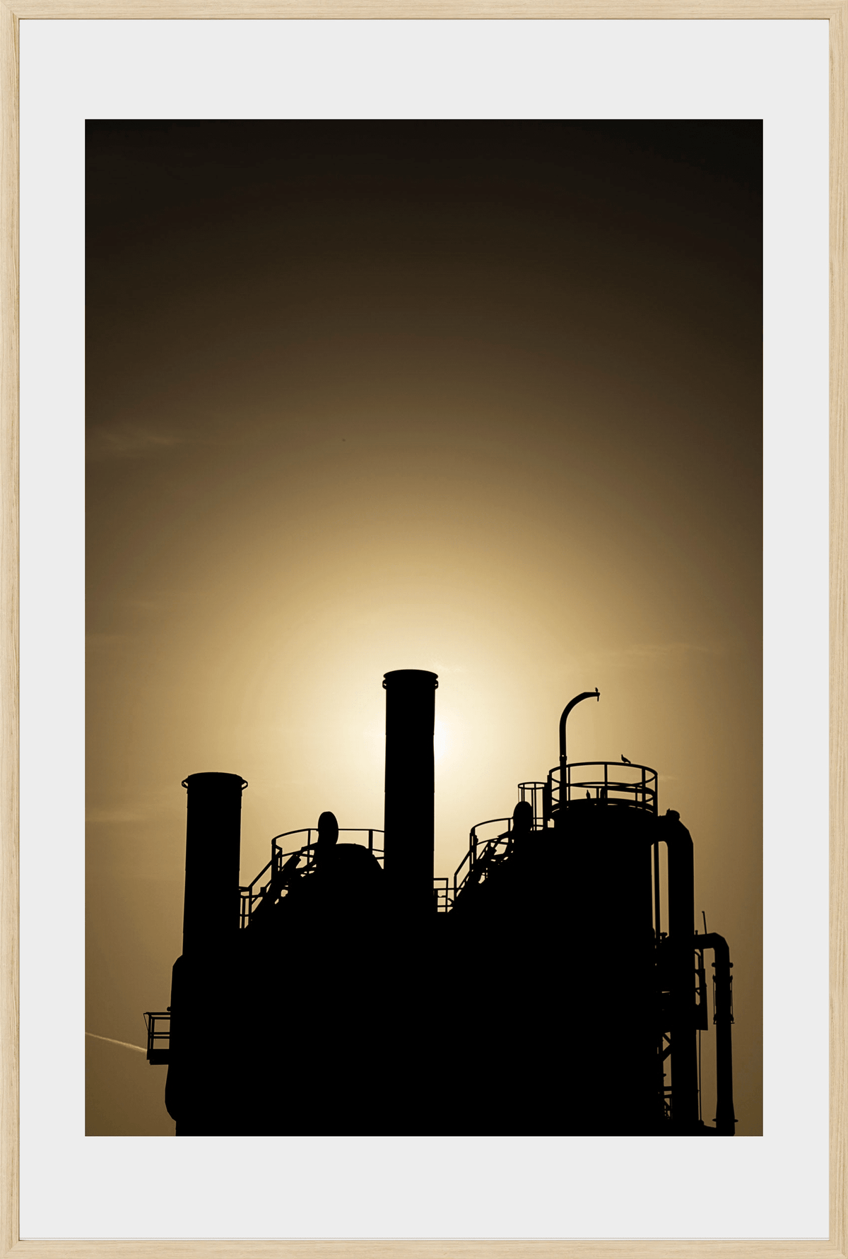DATU 00_36 photographic print shown in a Natural Premium Oak frame with a white mat.