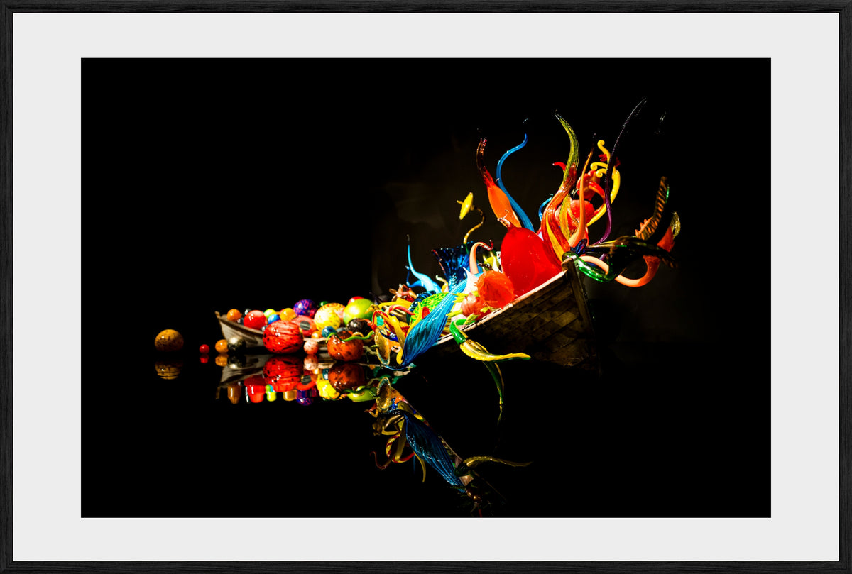 DATU 00_01 photographic print shown in a Black Premium Oak frame with a white mat.