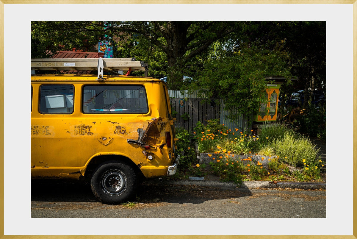 DATU 00_03 photographic print shown in a Gold Premium Metal frame with a white mat.