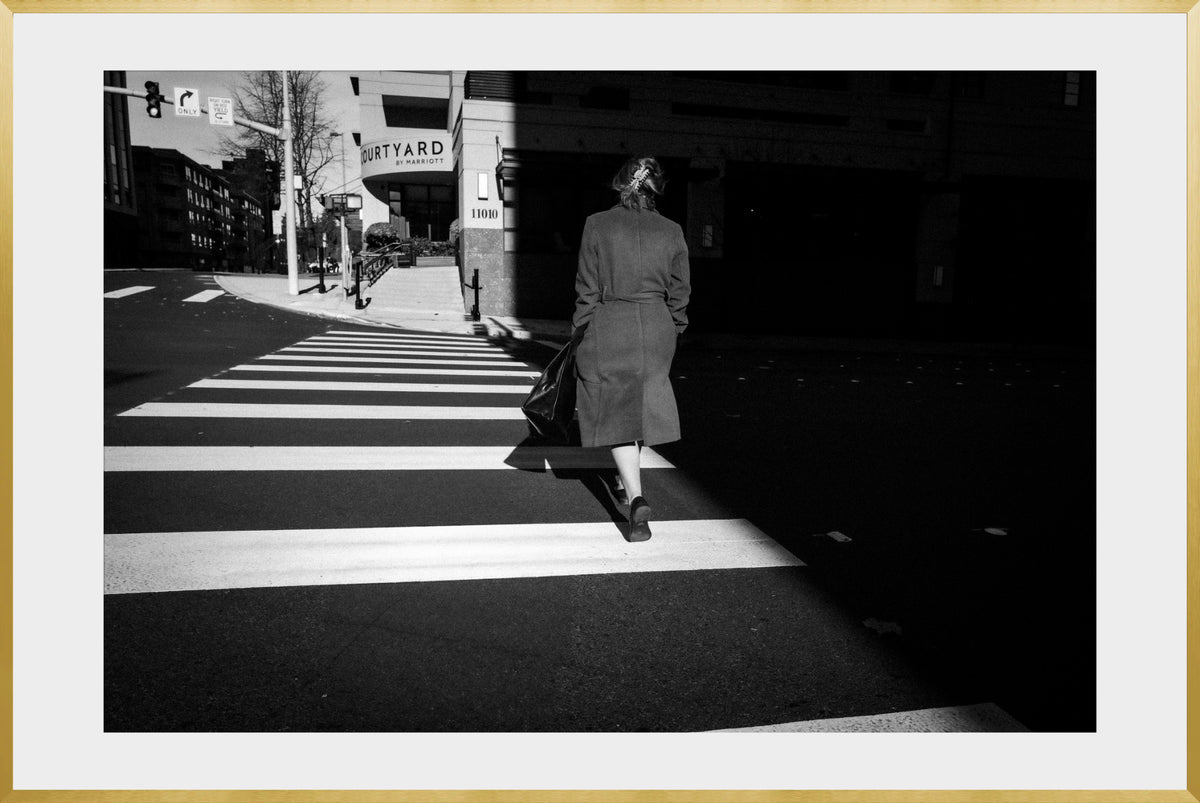 DATU 00_05 photographic print shown in a Gold Premium Metal frame with a white mat.