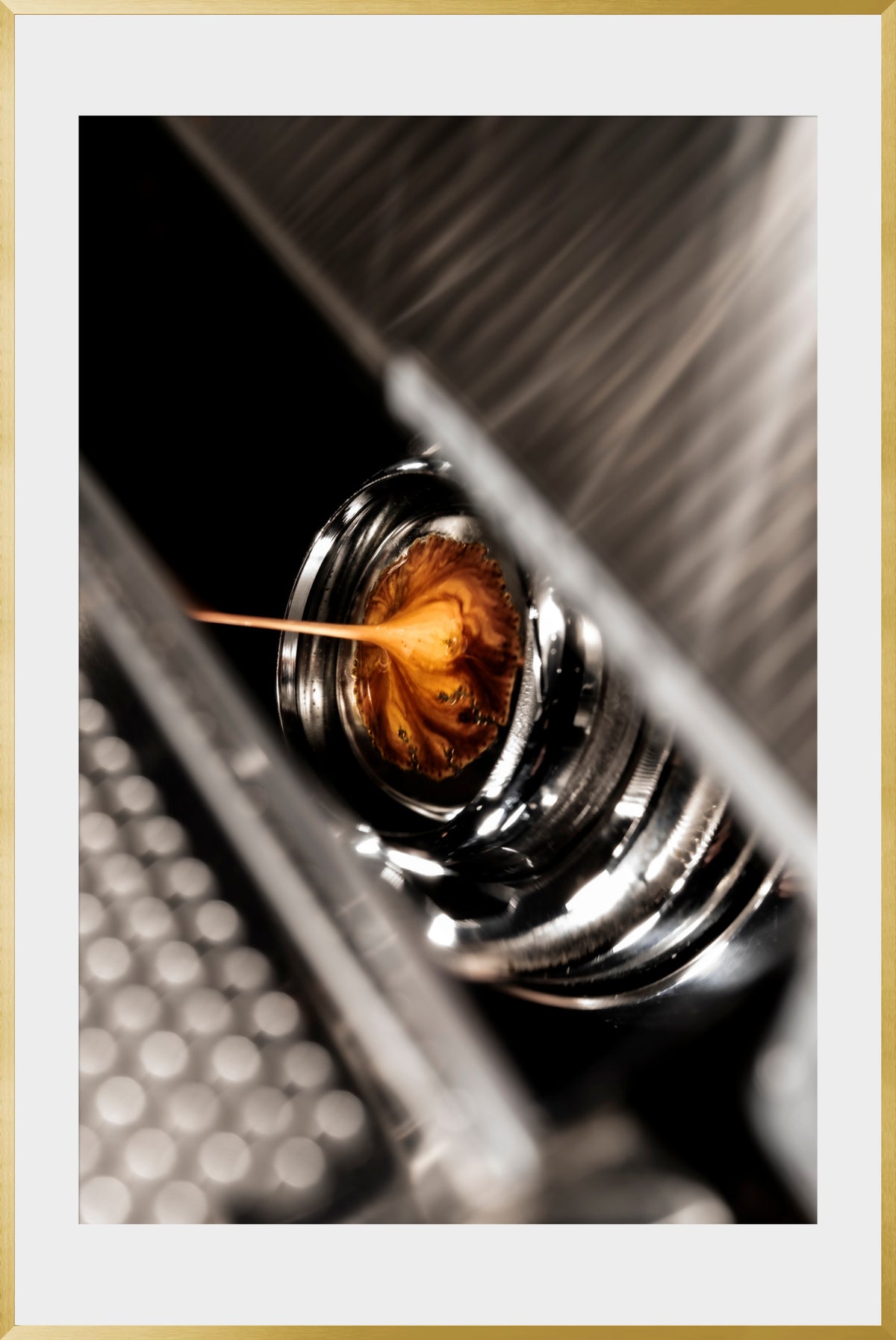 DATU 00_06 photographic print shown in a Gold Premium Metal frame with a white mat.