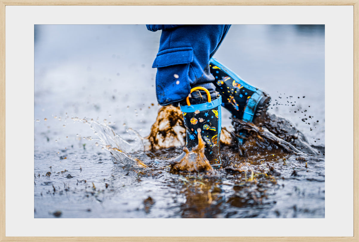 DATU 00_12 photographic print shown in a Natural Premium Oak frame with a white mat.