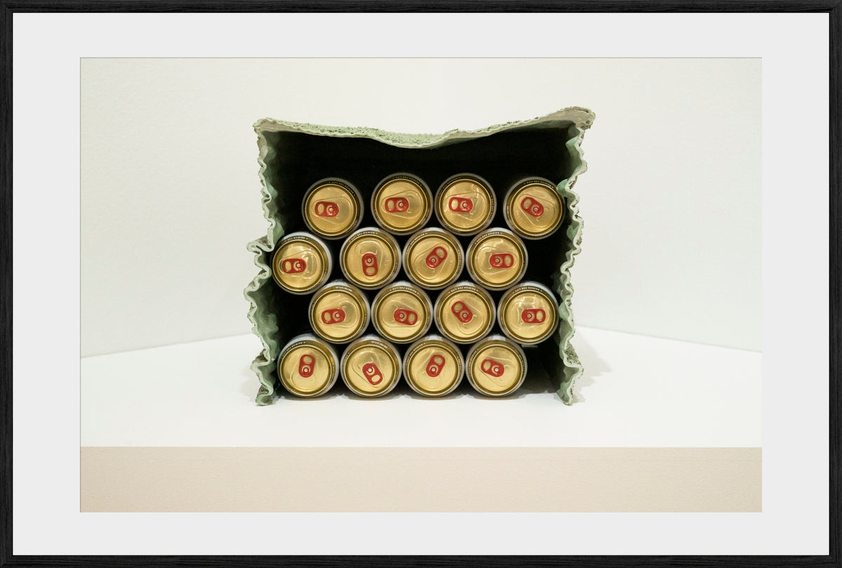 DATU 00_19 photographic print shown in a Black Premium Oak frame with a white mat.