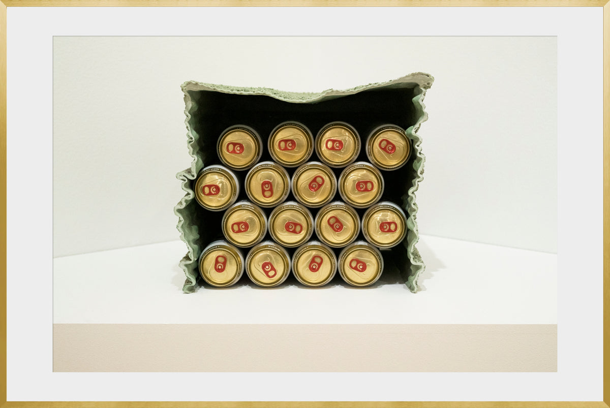 DATU 00_19 photographic print shown in a Gold Premium Metal frame with a white mat.