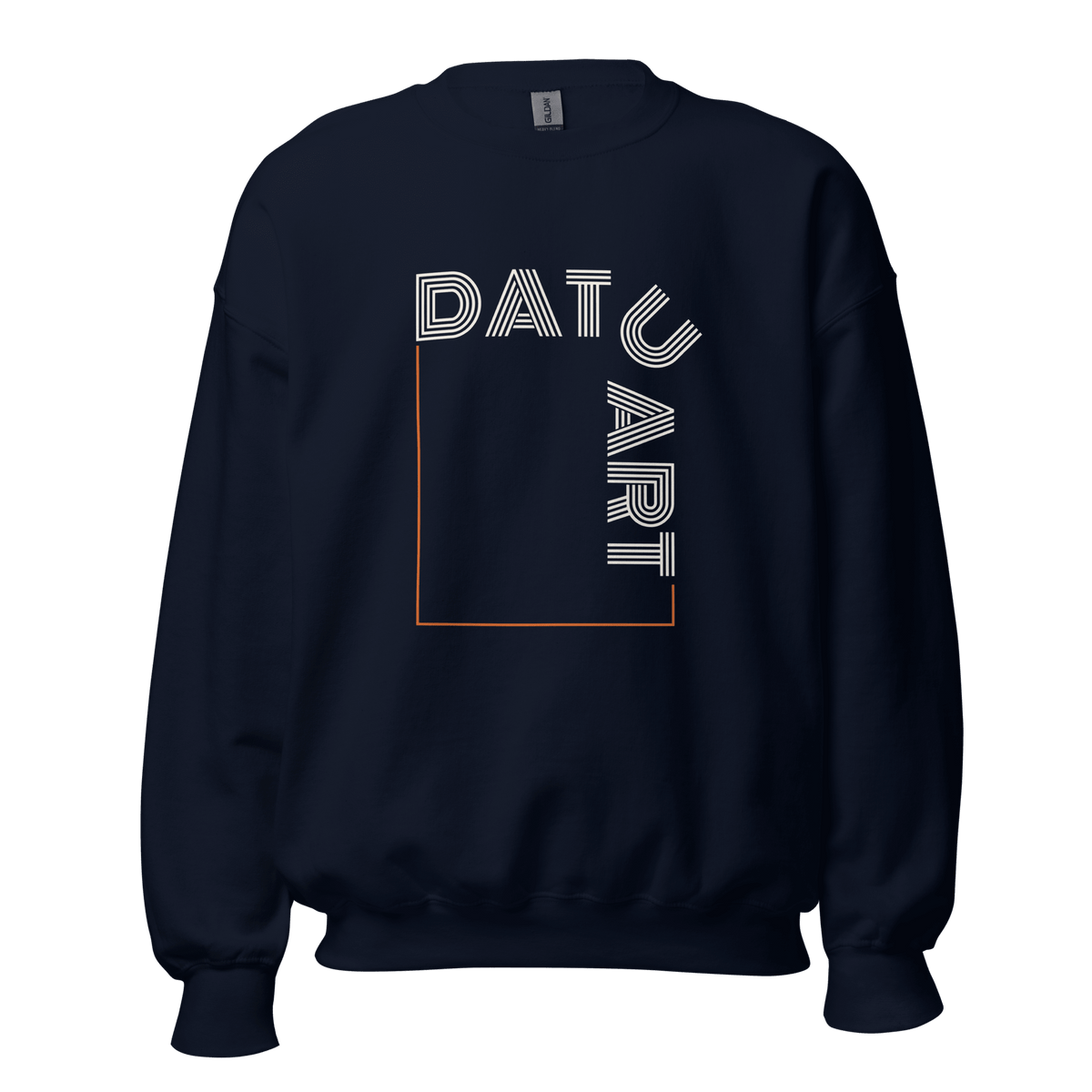 DATU Art Frame Sweatshirt — Navy, front view #color_navy