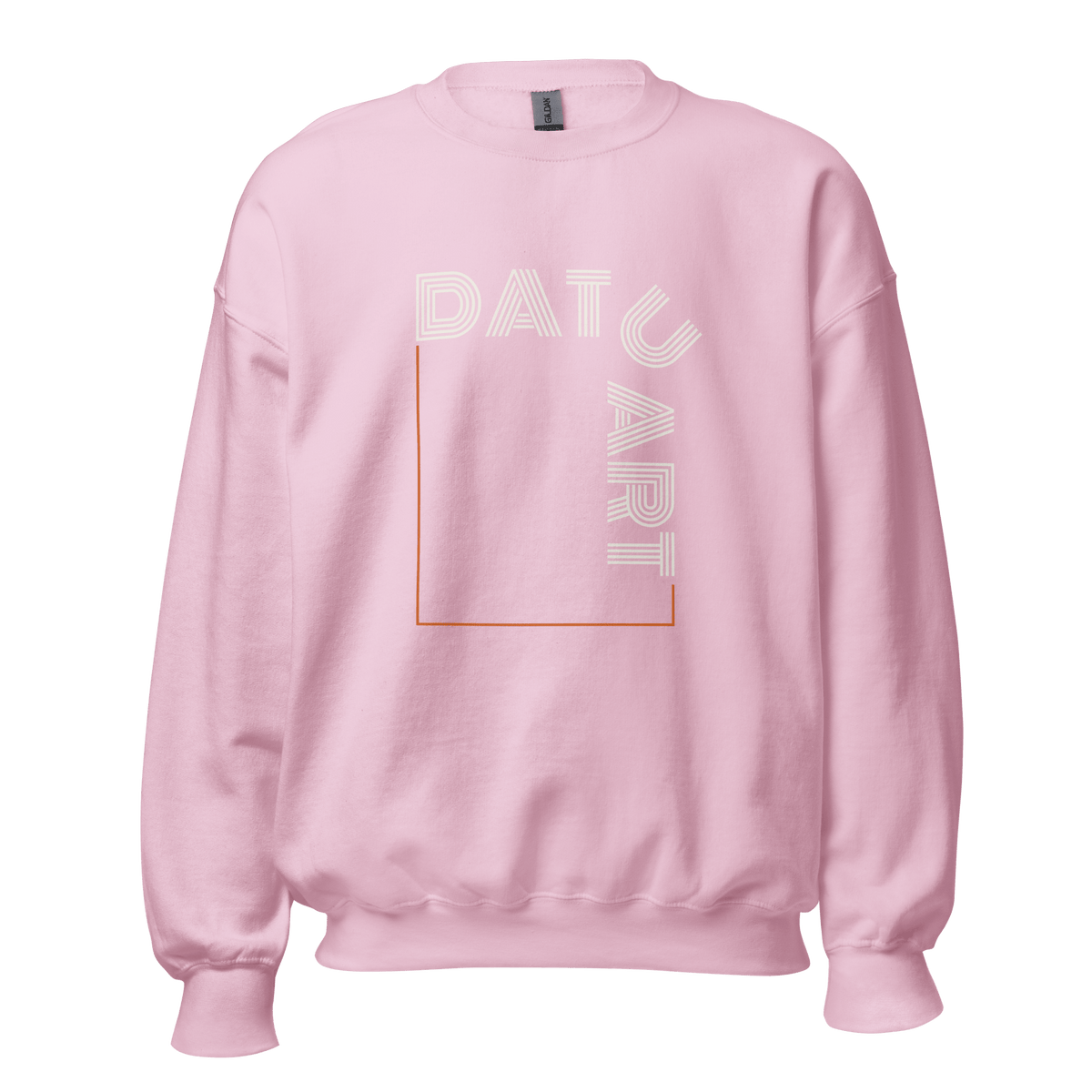 DATU Art Frame Sweatshirt — Light Pink, front view #color_light pink