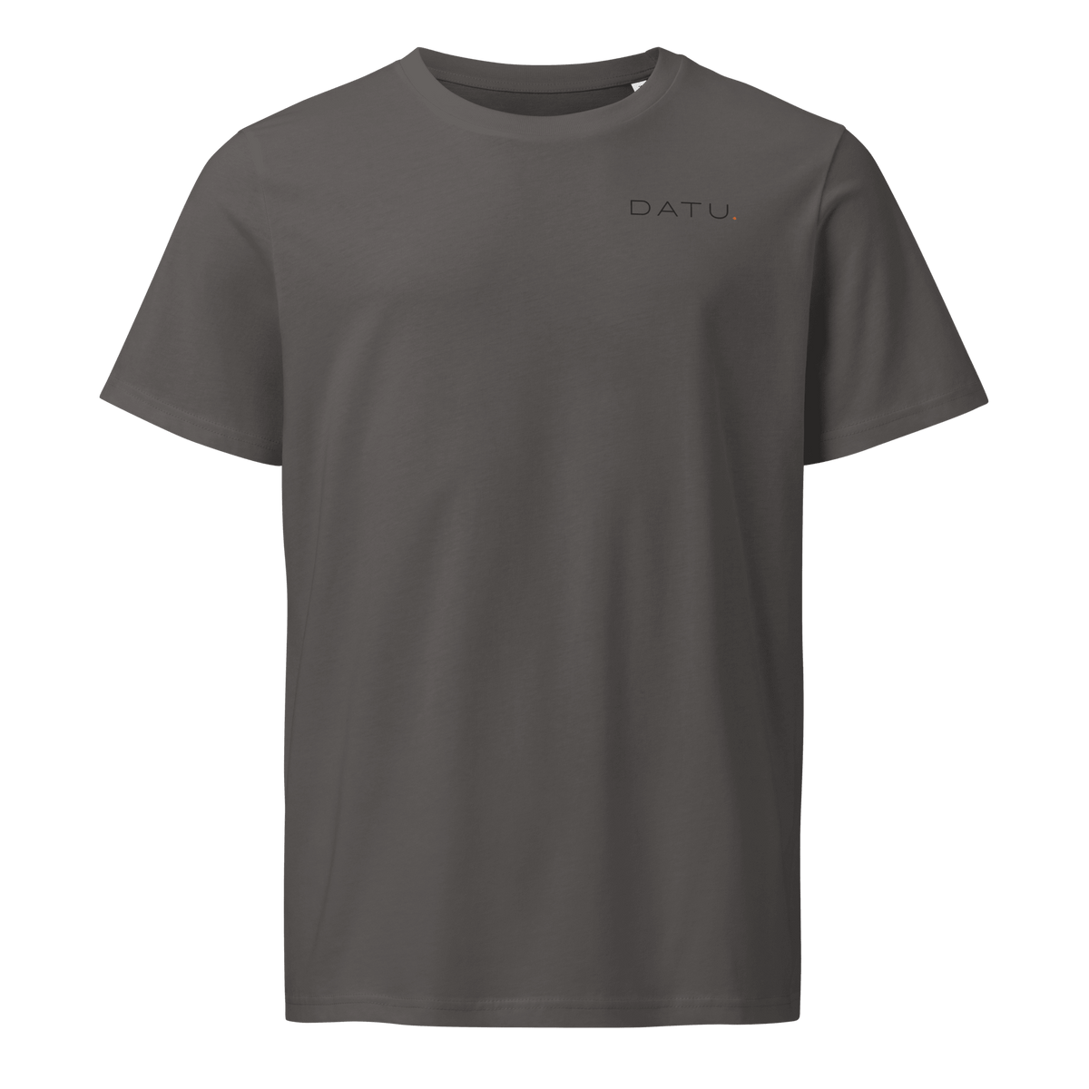 DATU Celestial Organic Tee — Anthracite, front view #color_anthracite