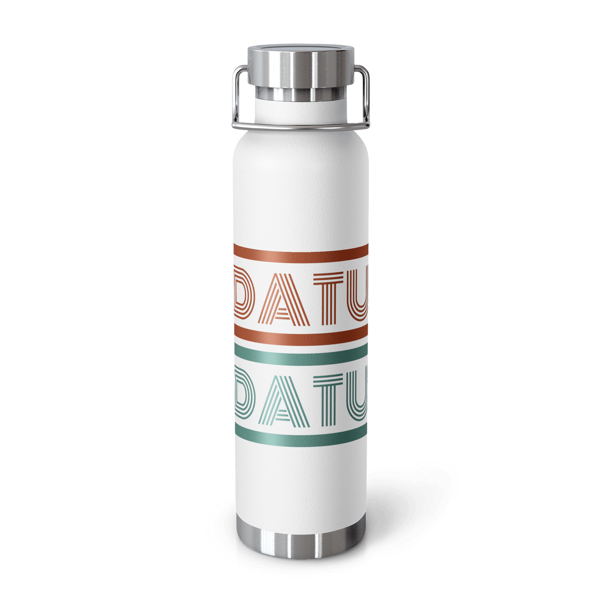 DATU Spectrum Insulated Bottle — White, front view #color_white