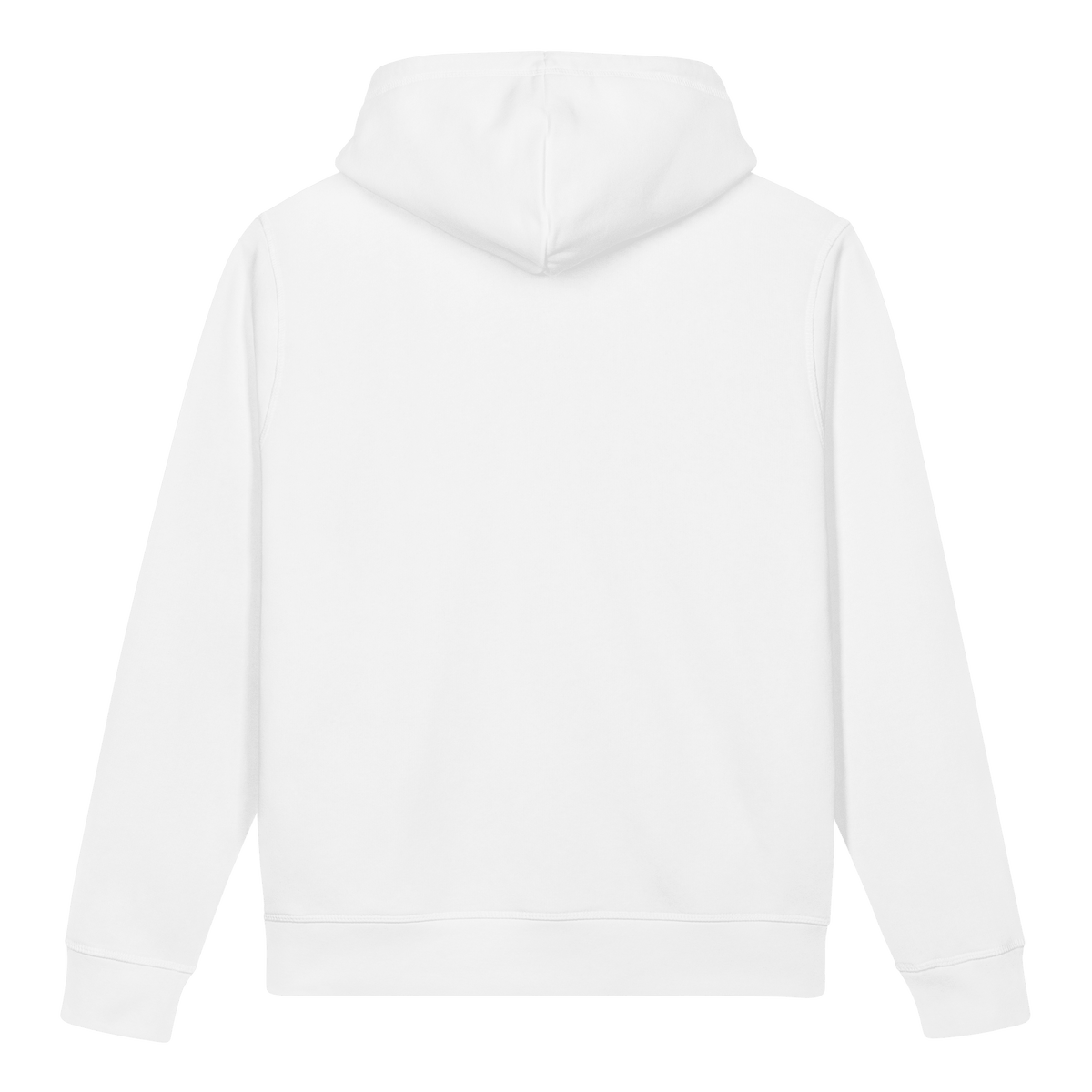 DATU Spectrum Organic Hoodie — White, back view #color_white
