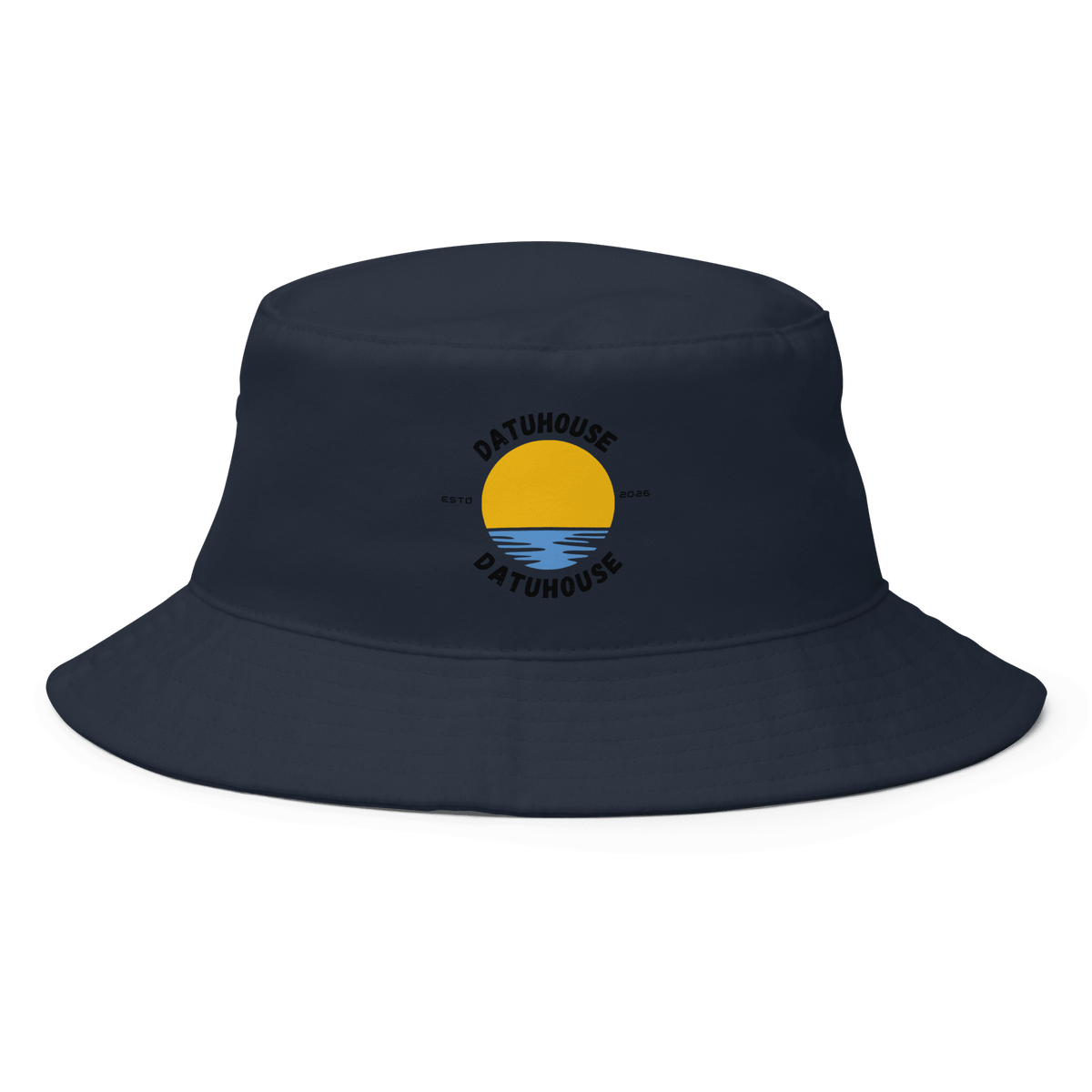 DATU Sunrise Bucket Hat — Navy, front view #color_navy