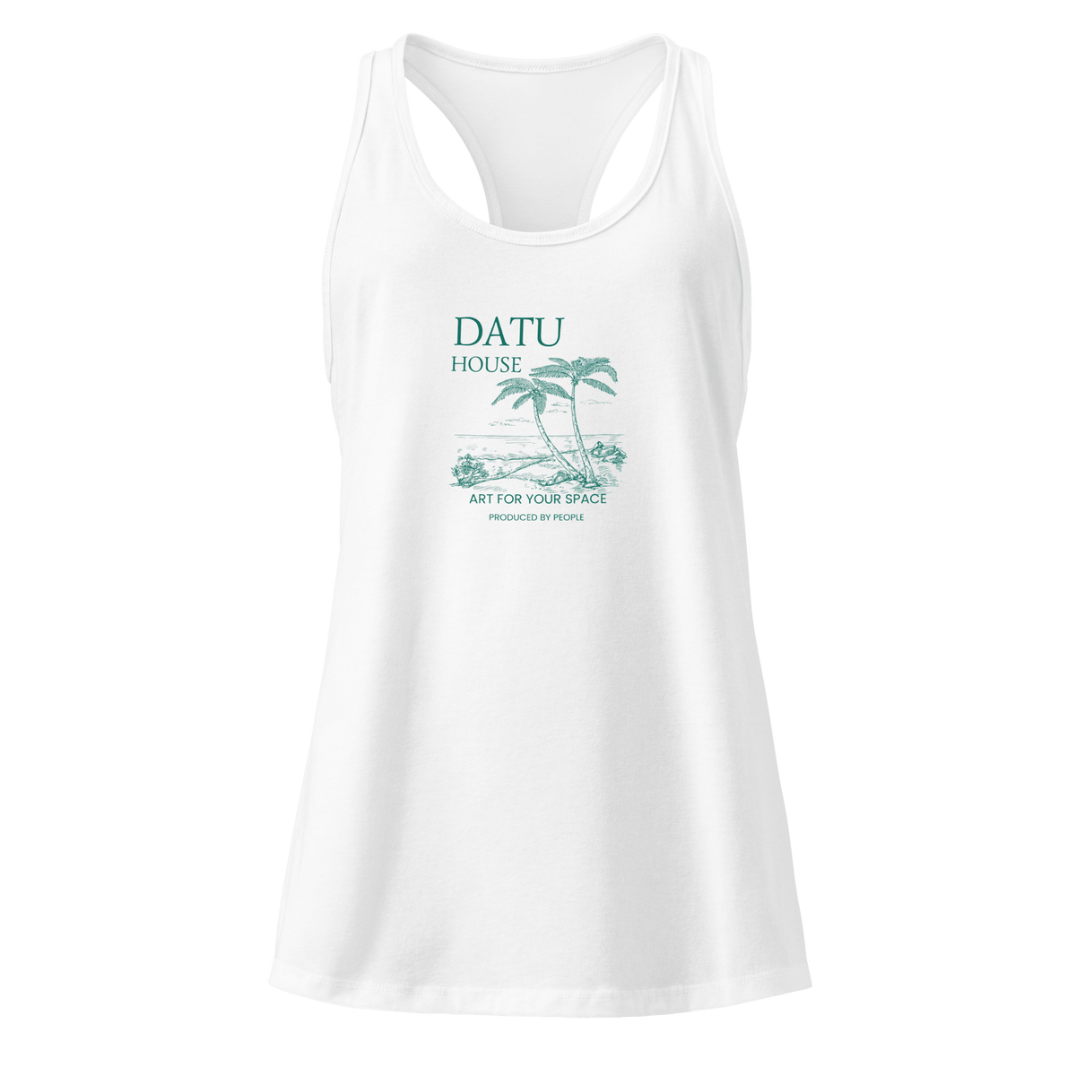 Palm House Racerback Tank — product mockup