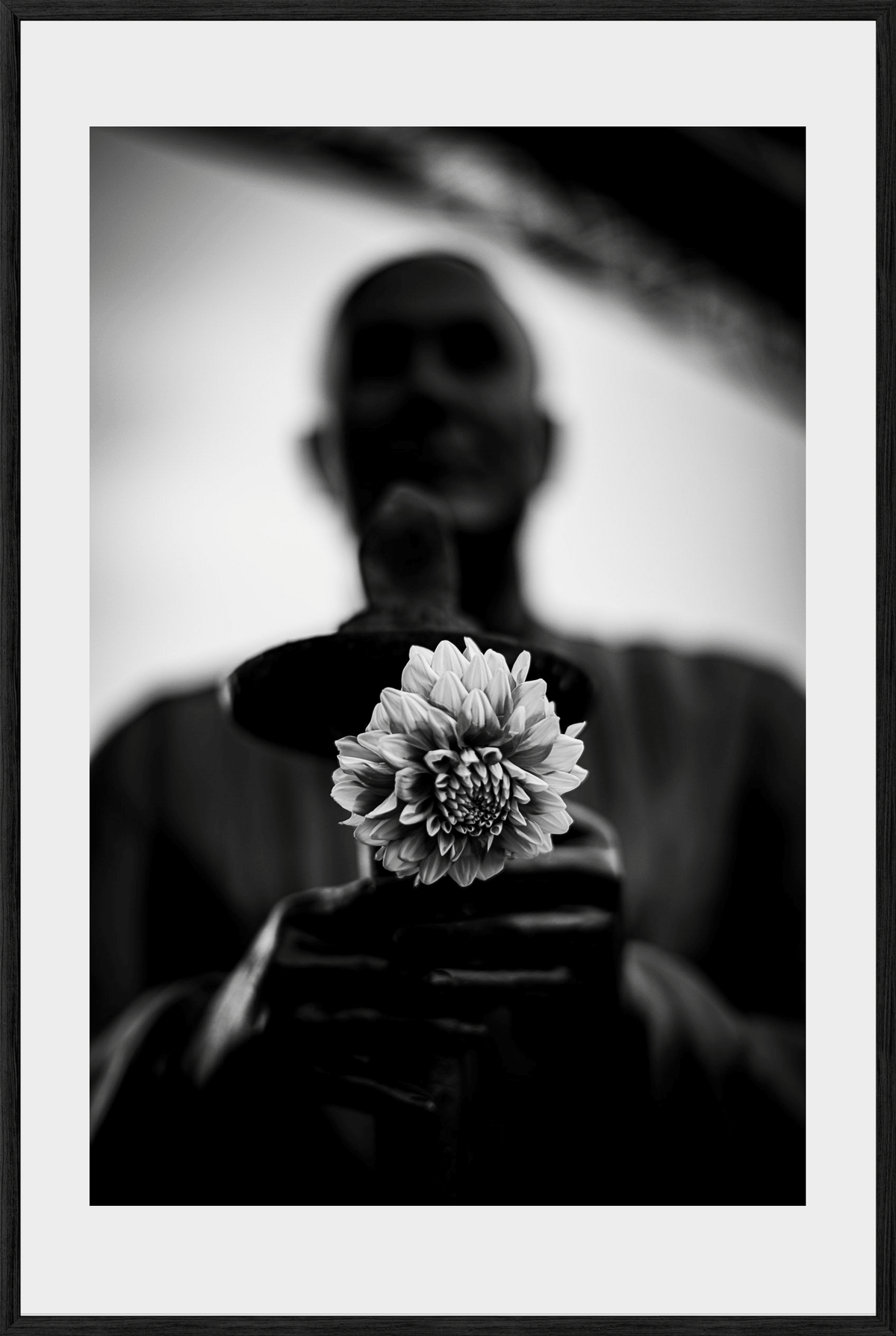 DATU 00_26 photographic print shown in a Black Premium Oak frame with a white mat.