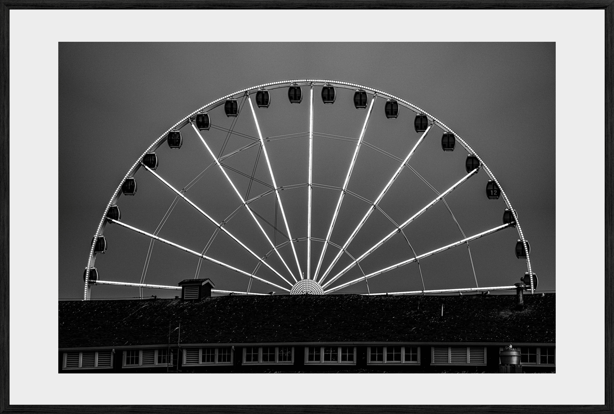 DATU 00_29 photographic print shown in a Black Premium Oak frame with a white mat.