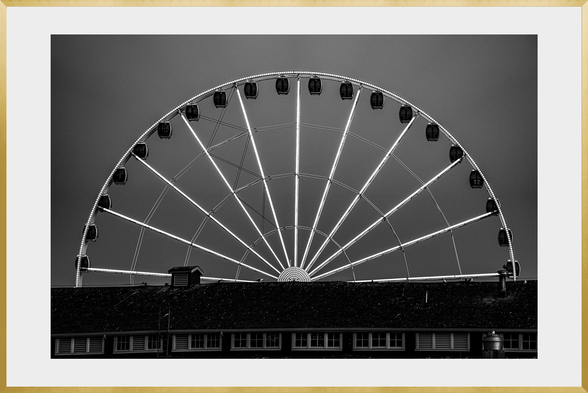 DATU 00_29 photographic print shown in a Gold Premium Metal frame with a white mat.