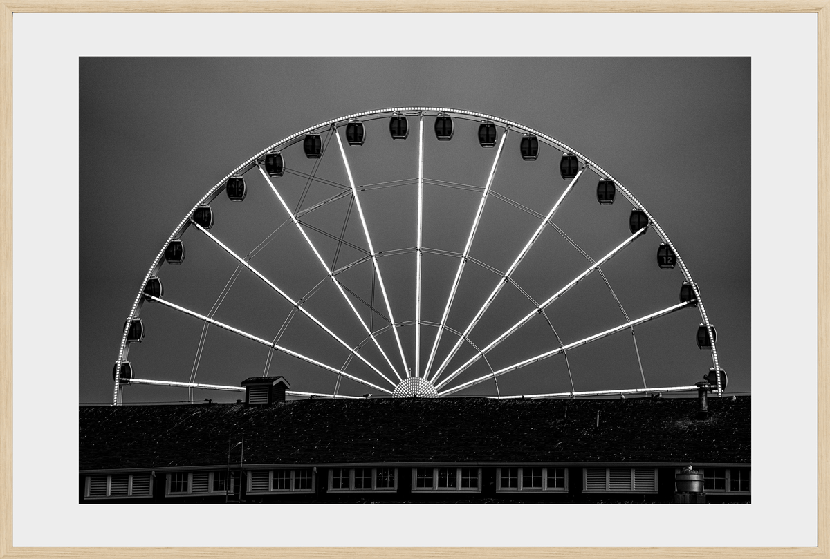 DATU 00_29 photographic print shown in a Natural Premium Oak frame with a white mat.