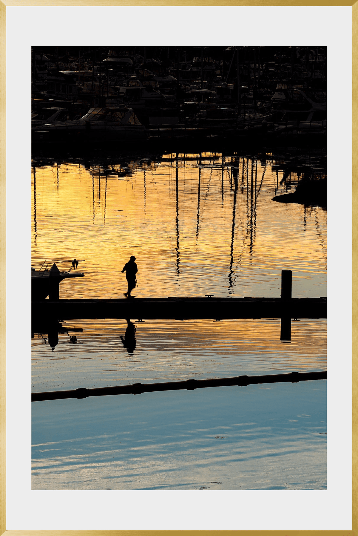 DATU 00_30 photographic print shown in a Gold Premium Metal frame with a white mat.
