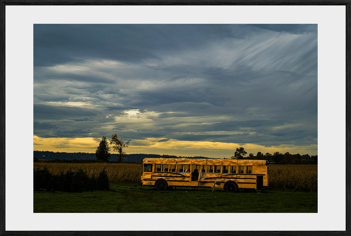 DATU 00_31 photographic print shown in a Black Premium Oak frame with a white mat.