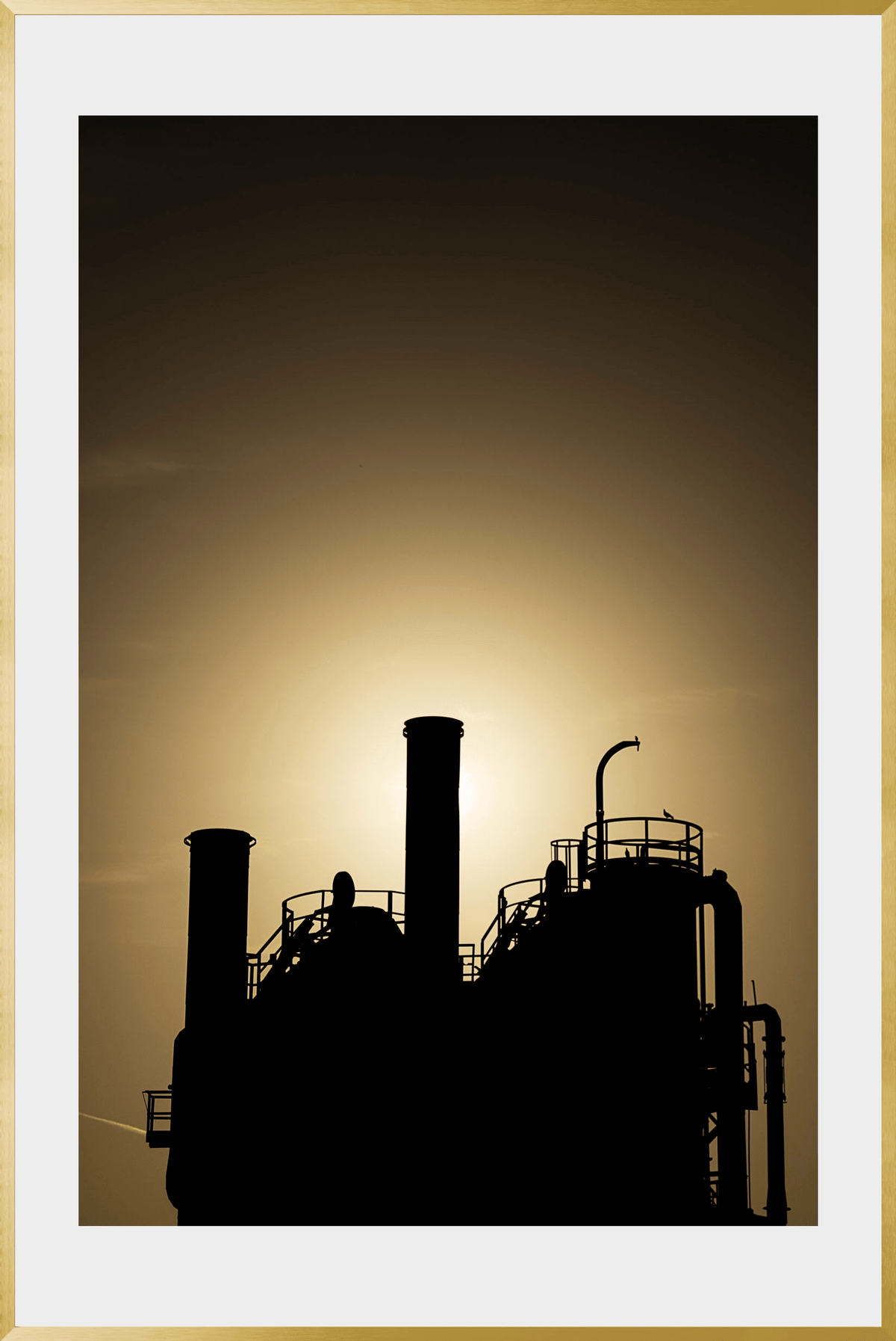 DATU 00_36 photographic print shown in a Gold Premium Metal frame with a white mat.