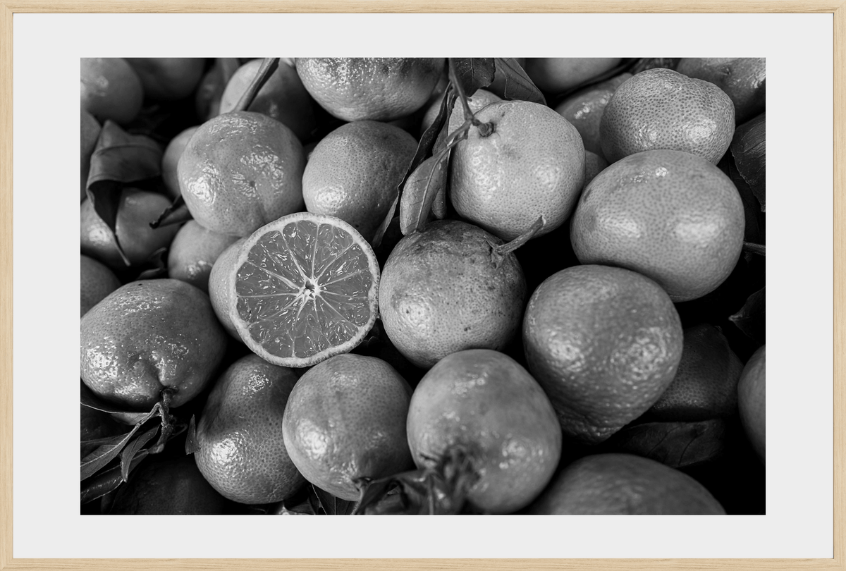 DATU 00_37 photographic print shown in a Natural Premium Oak frame with a white mat.