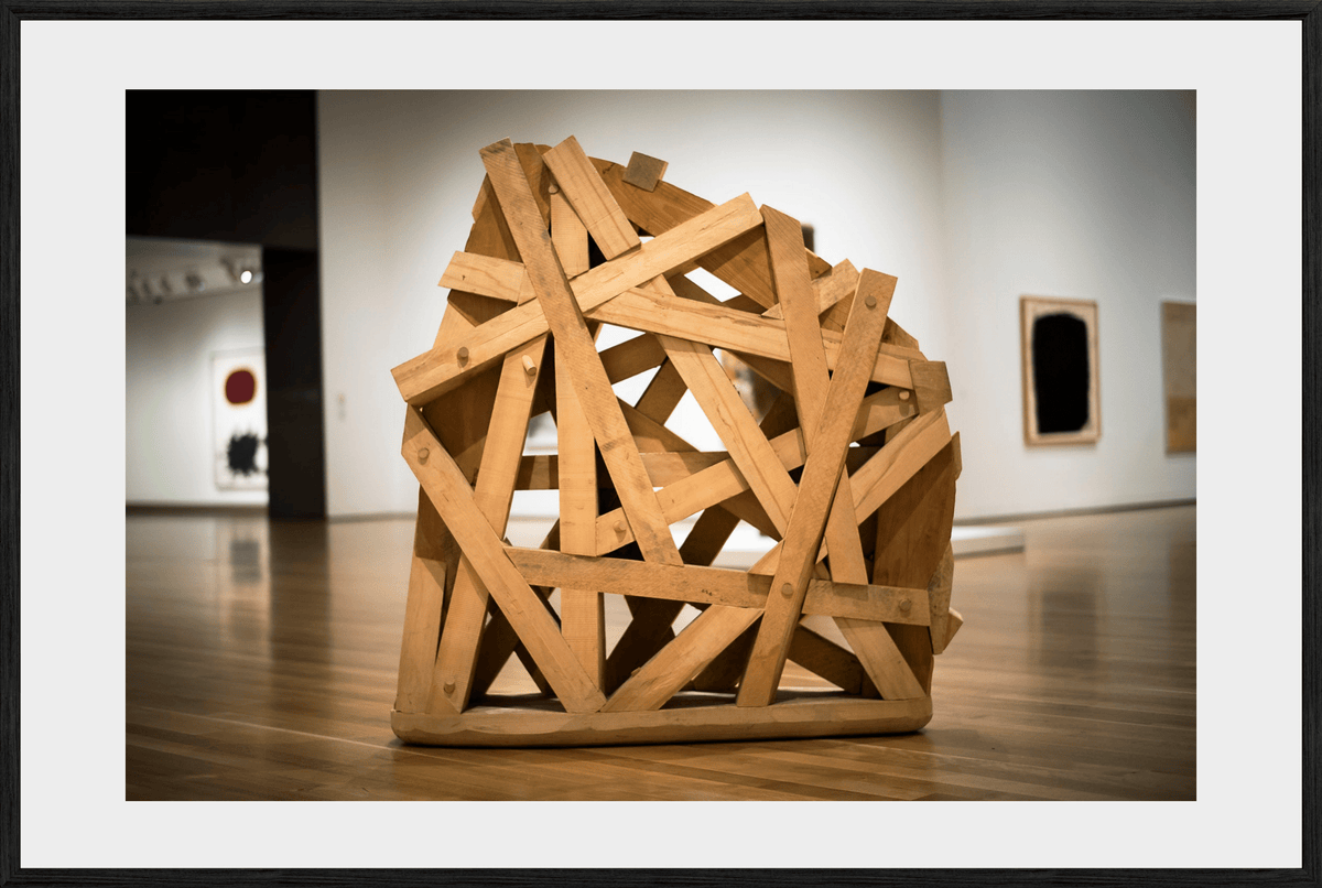 DATU 00_38 photographic print shown in a Black Premium Oak frame with a white mat.