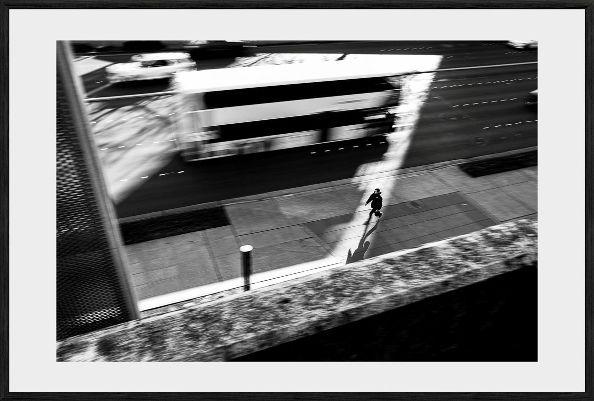 DATU 00_39 photographic print shown in a Black Premium Oak frame with a white mat.