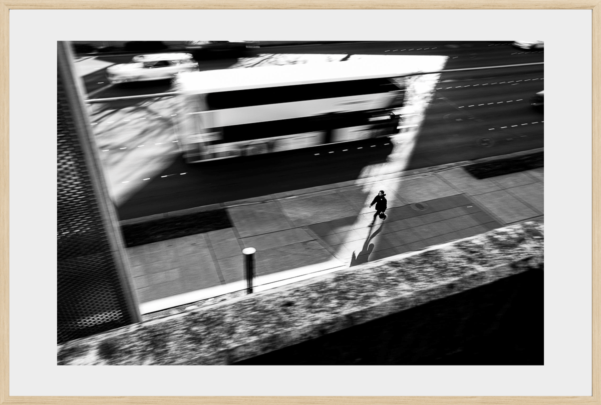 DATU 00_39 photographic print shown in a Natural Premium Oak frame with a white mat.