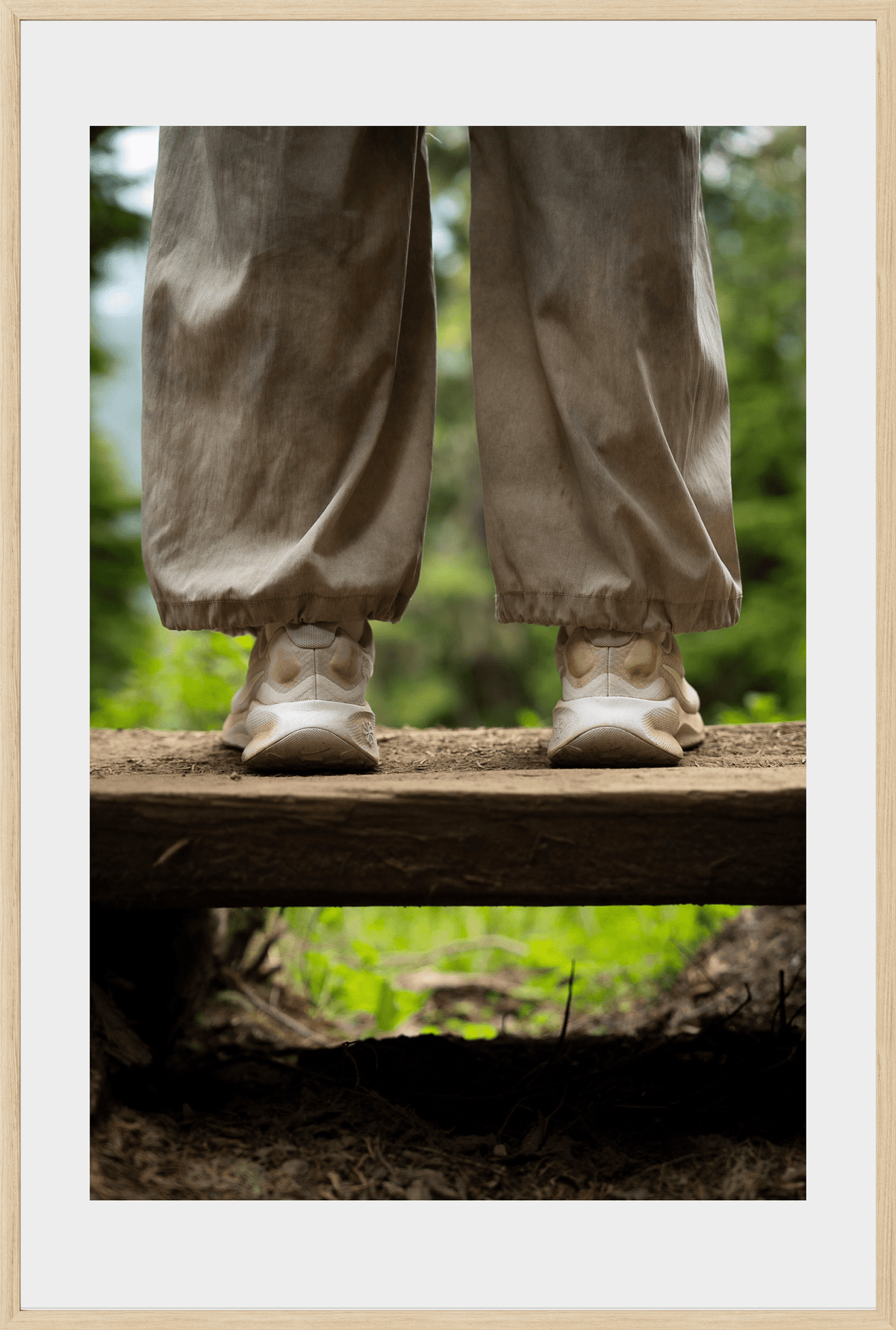 DATU 00_43 photographic print shown in a Natural Premium Oak frame with a white mat.