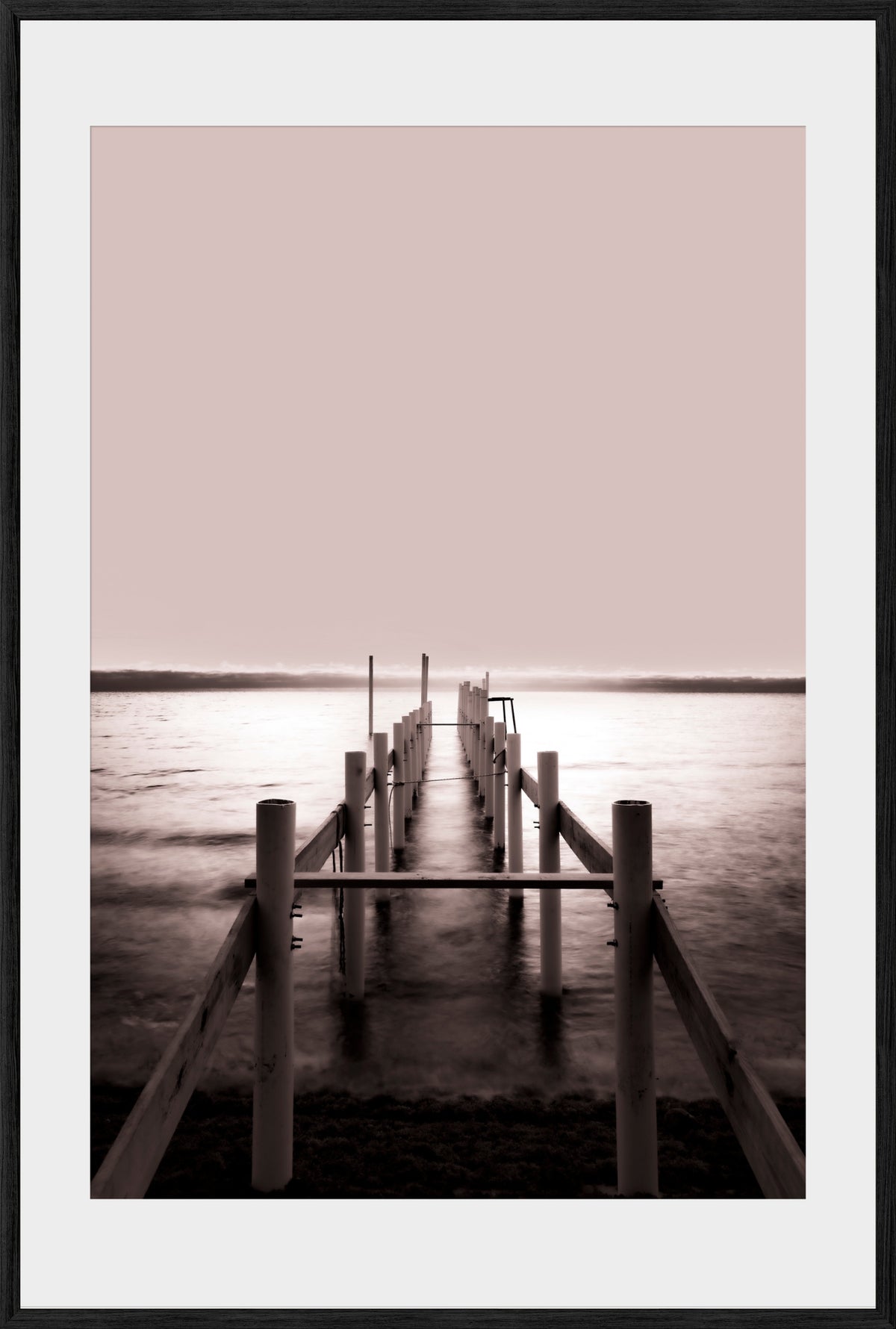 DATU 00_02 photographic print shown in a Black Premium Oak frame with a white mat.