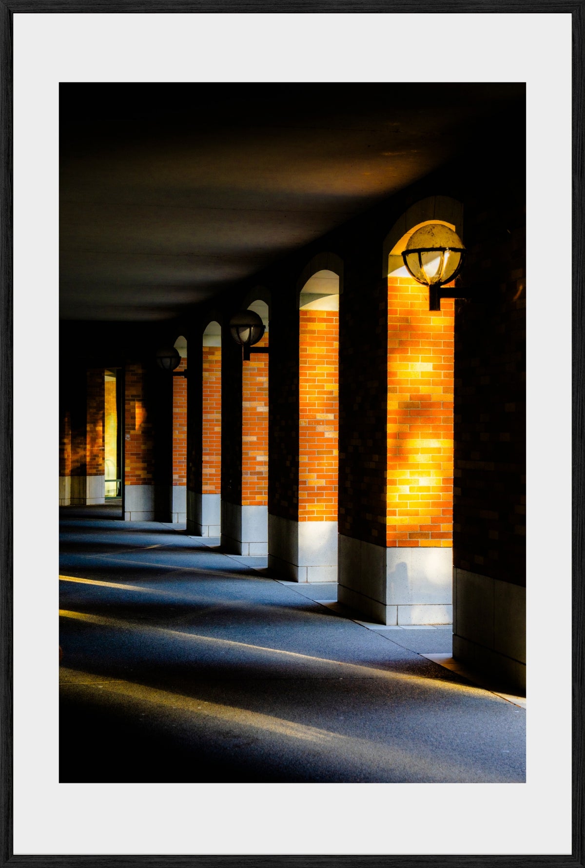 DATU 00_04 photographic print shown in a Black Premium Oak frame with a white mat.