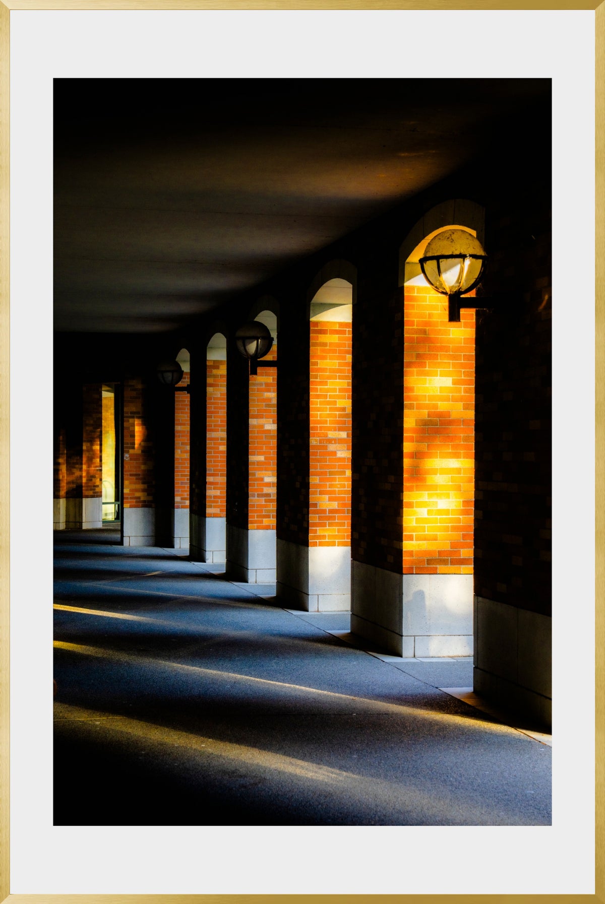 DATU 00_04 photographic print shown in a Gold Premium Metal frame with a white mat.