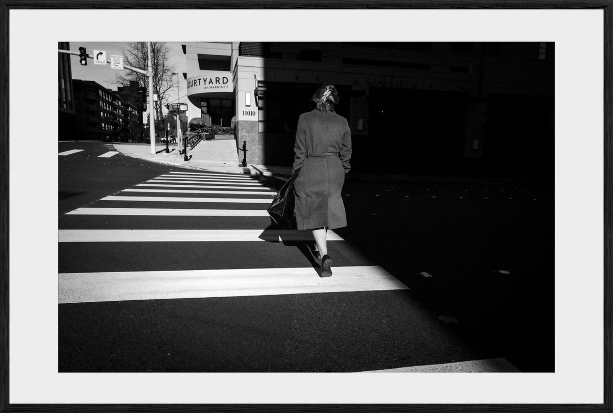 DATU 00_05 photographic print shown in a Black Premium Oak frame with a white mat.