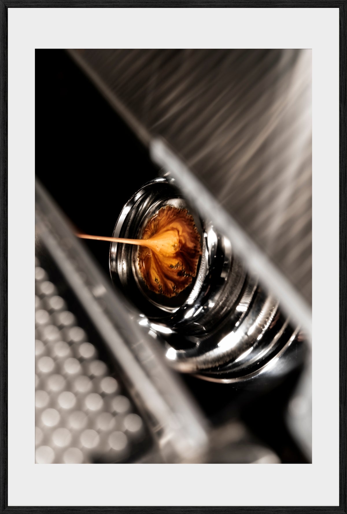 DATU 00_06 photographic print shown in a Black Premium Oak frame with a white mat.