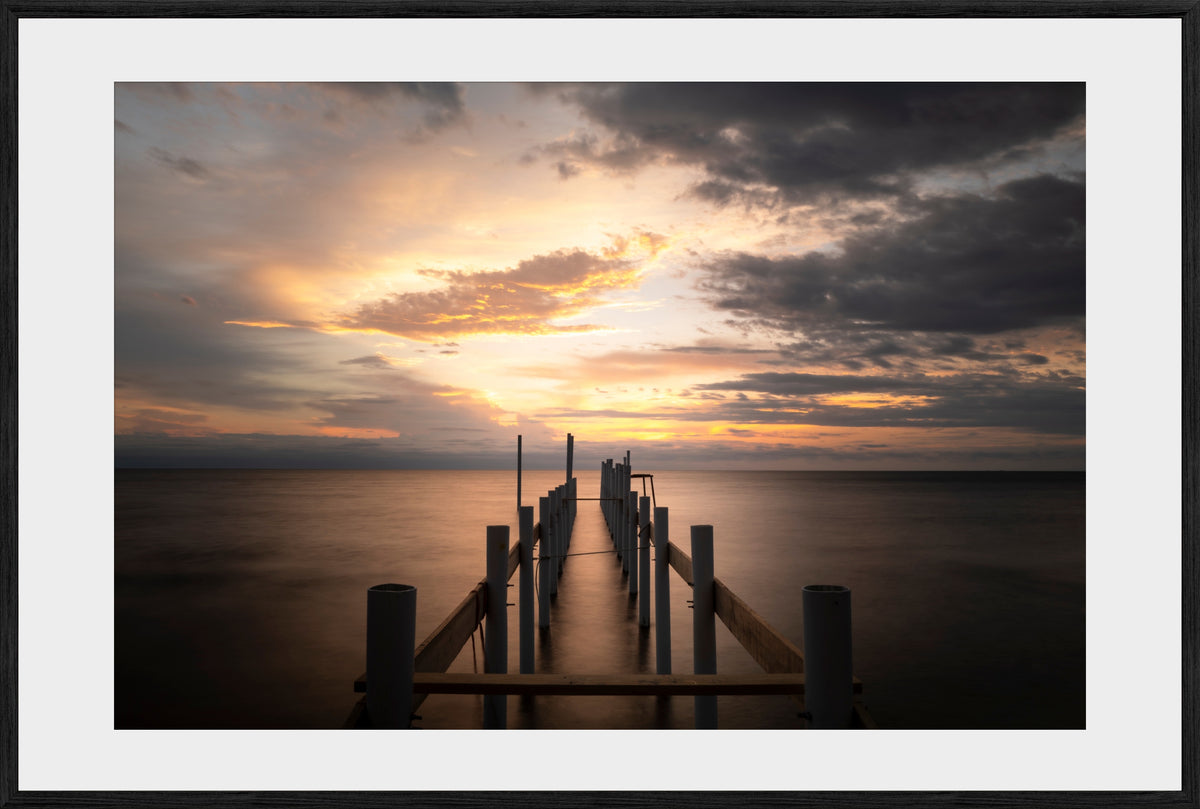 DATU 00_07 photographic print shown in a Black Premium Oak frame with a white mat.