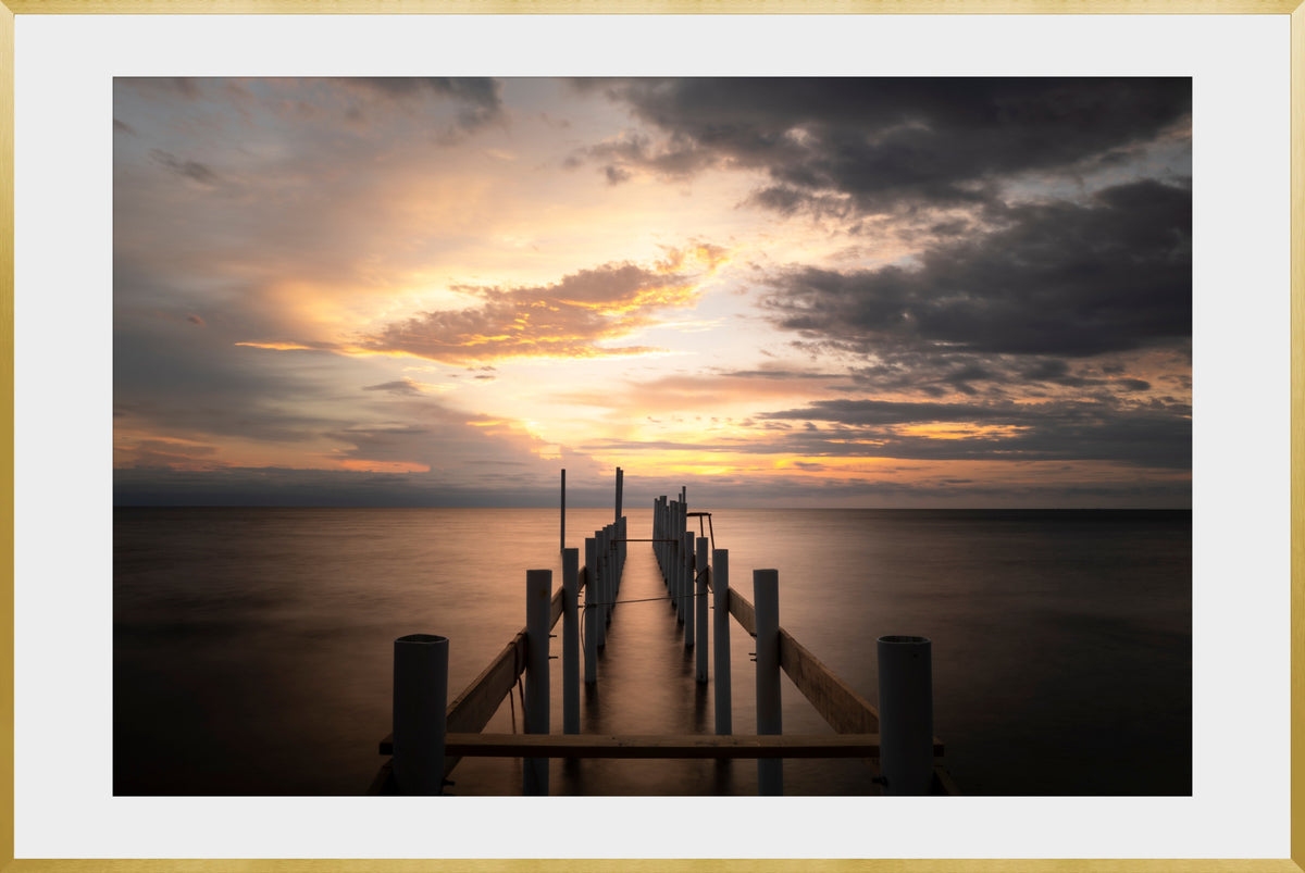DATU 00_07 photographic print shown in a Gold Premium Metal frame with a white mat.
