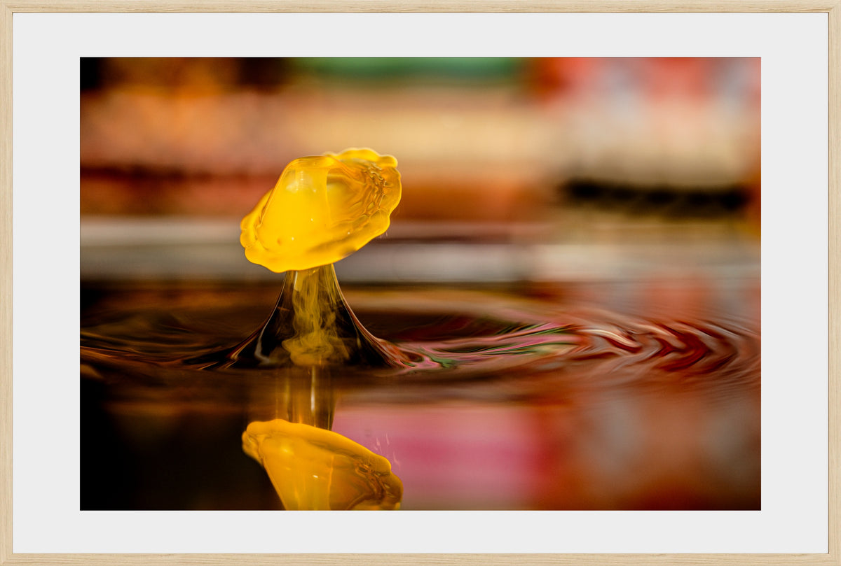 DATU 00_08 photographic print shown in a Natural Premium Oak frame with a white mat.