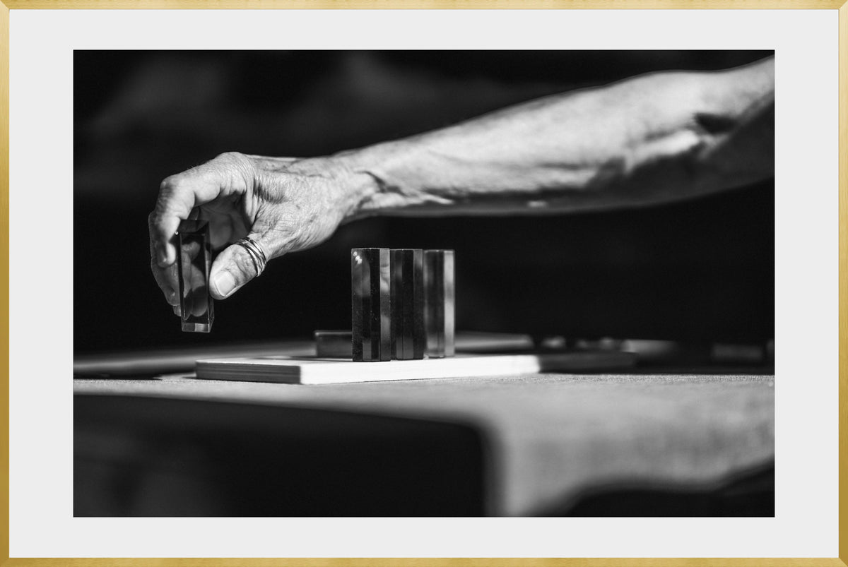 DATU 00_10 photographic print shown in a Gold Premium Metal frame with a white mat.
