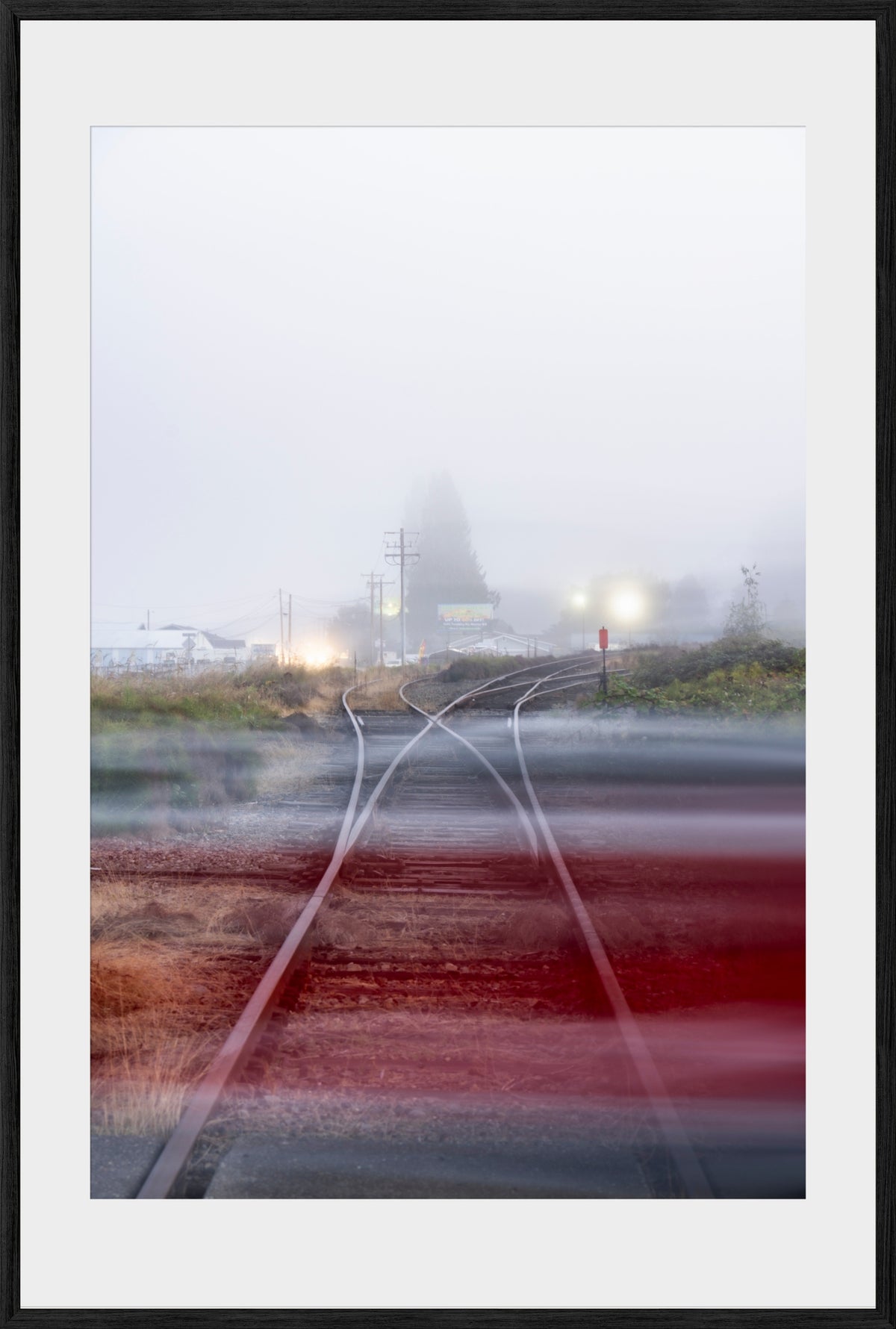 DATU 00_11 photographic print shown in a Black Premium Oak frame with a white mat.