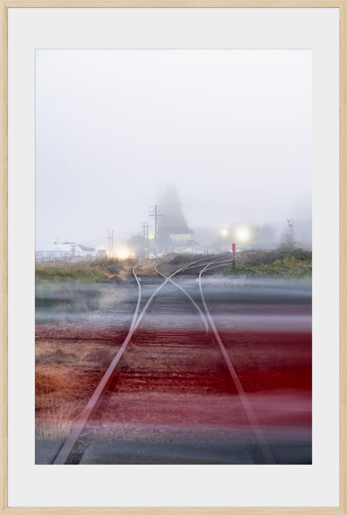 DATU 00_11 photographic print shown in a Natural Premium Oak frame with a white mat.
