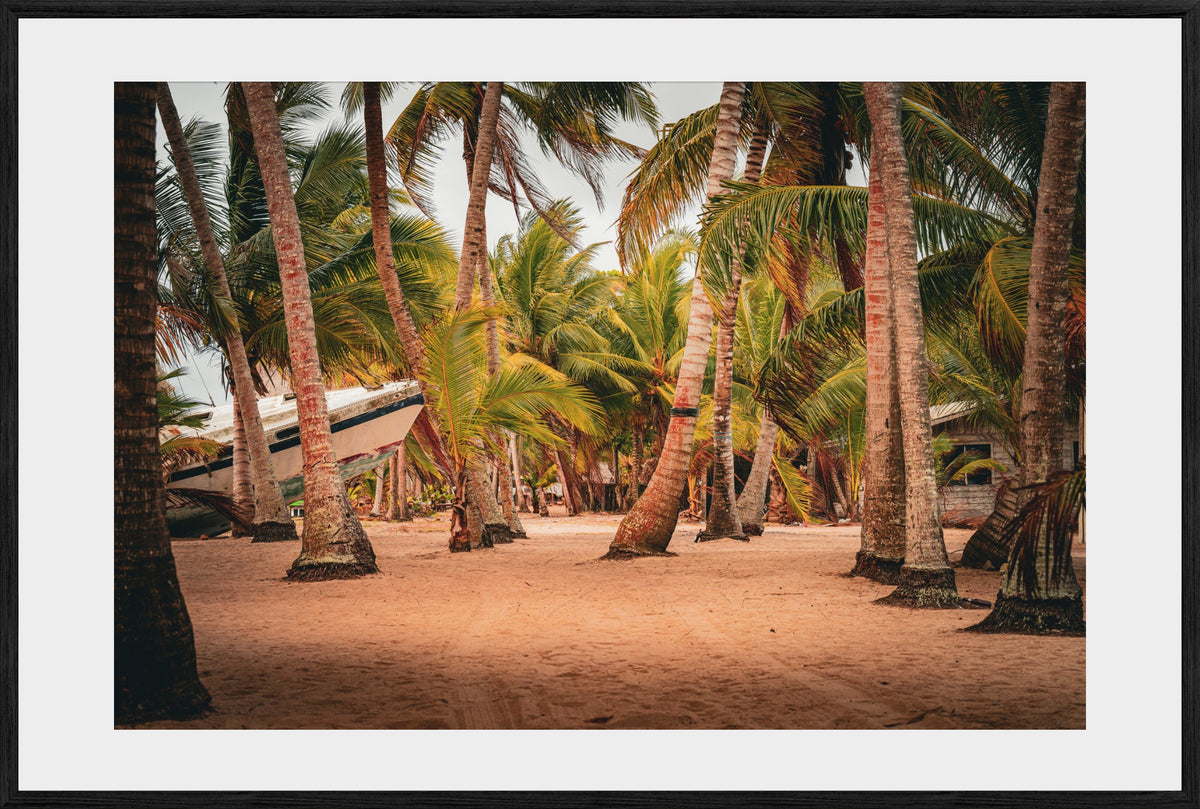 DATU 00_13 photographic print shown in a Black Premium Oak frame with a white mat.
