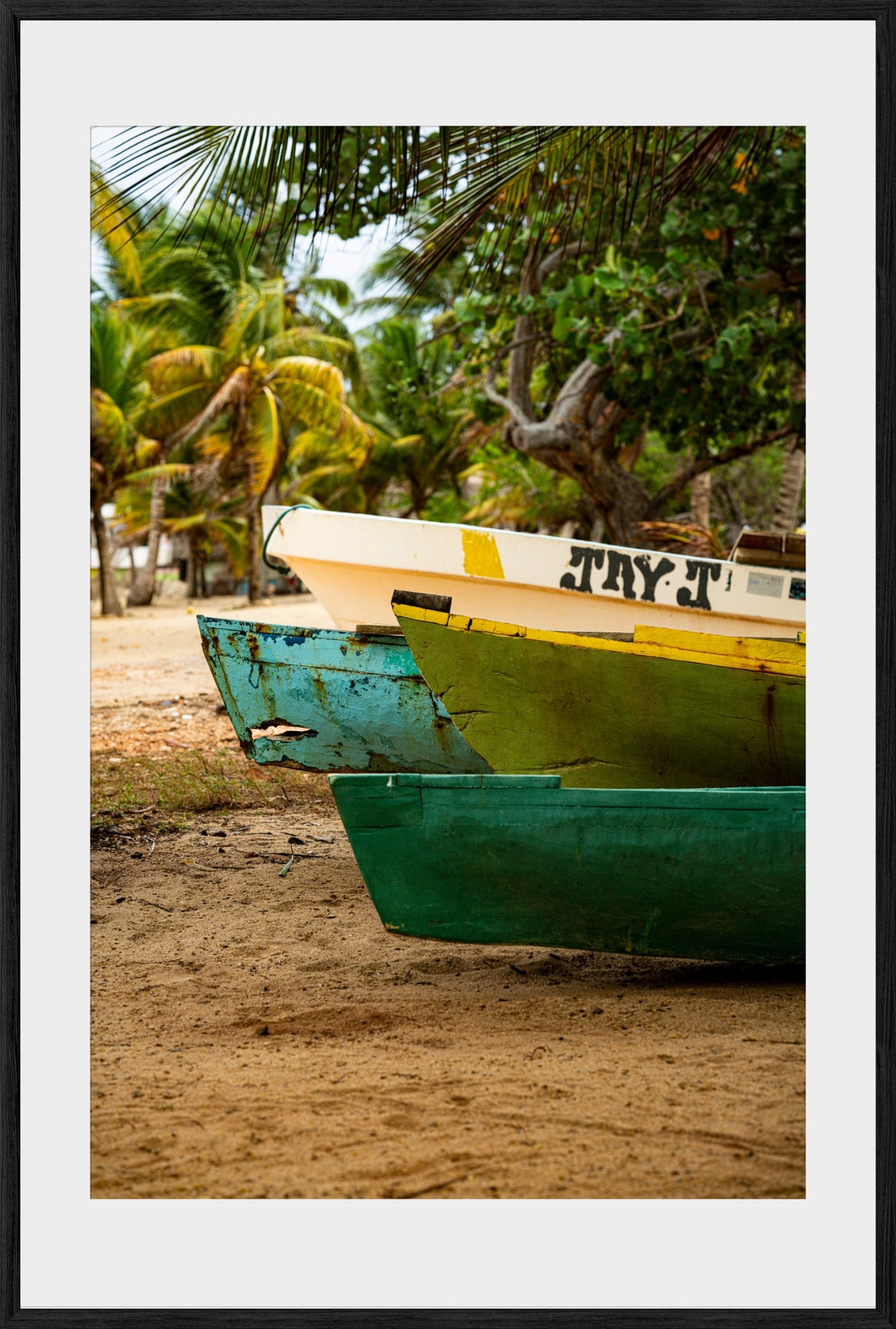 DATU 00_14 photographic print shown in a Black Premium Oak frame with a white mat.