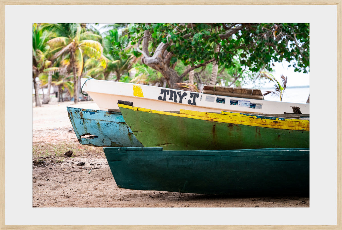 DATU 00_17 photographic print shown in a Natural Premium Oak frame with a white mat.